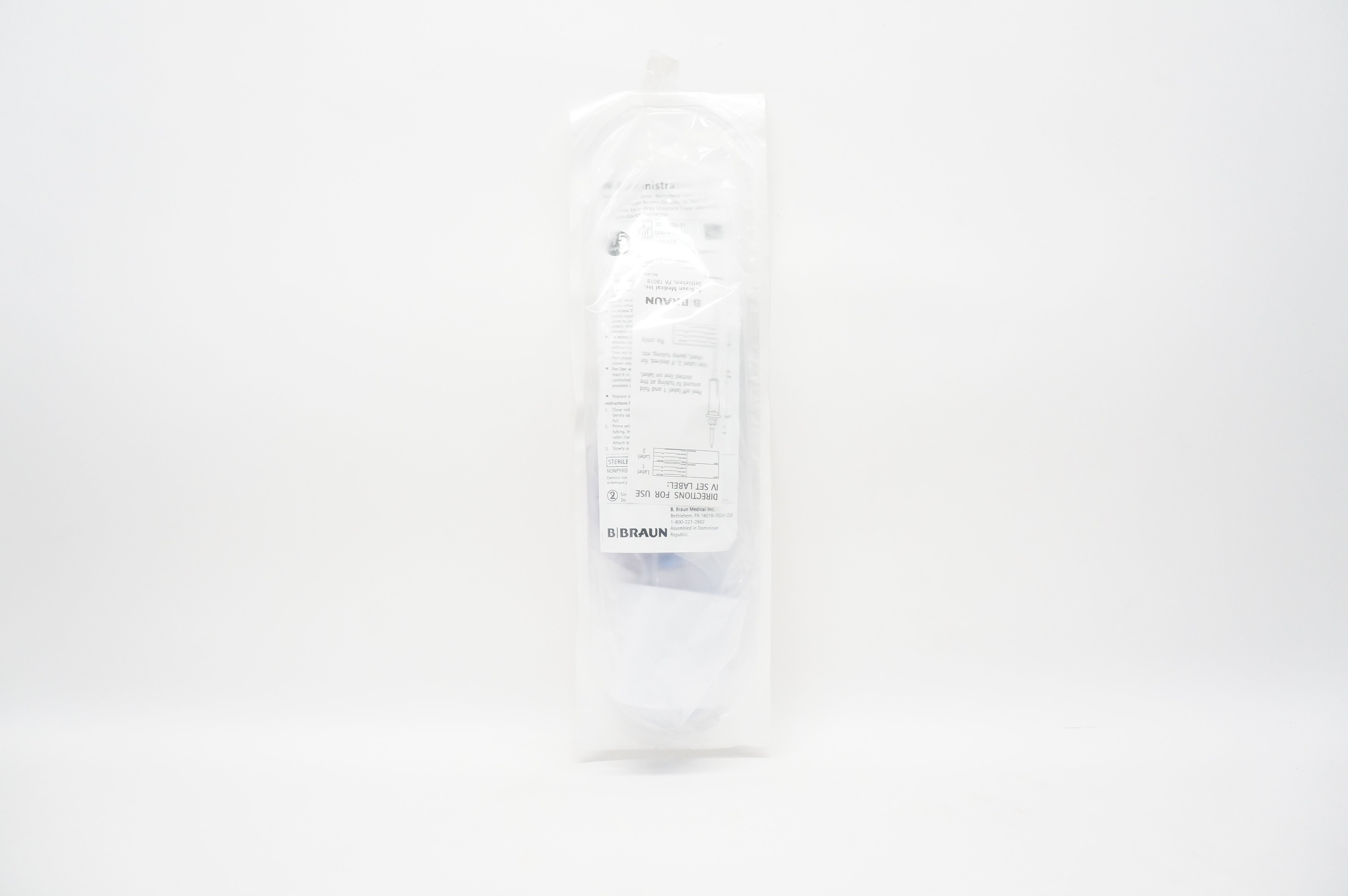 Braun 490432 IV Gravity Administration Set 15 Drops/mL 120inch x 22mL (Appx) (x)