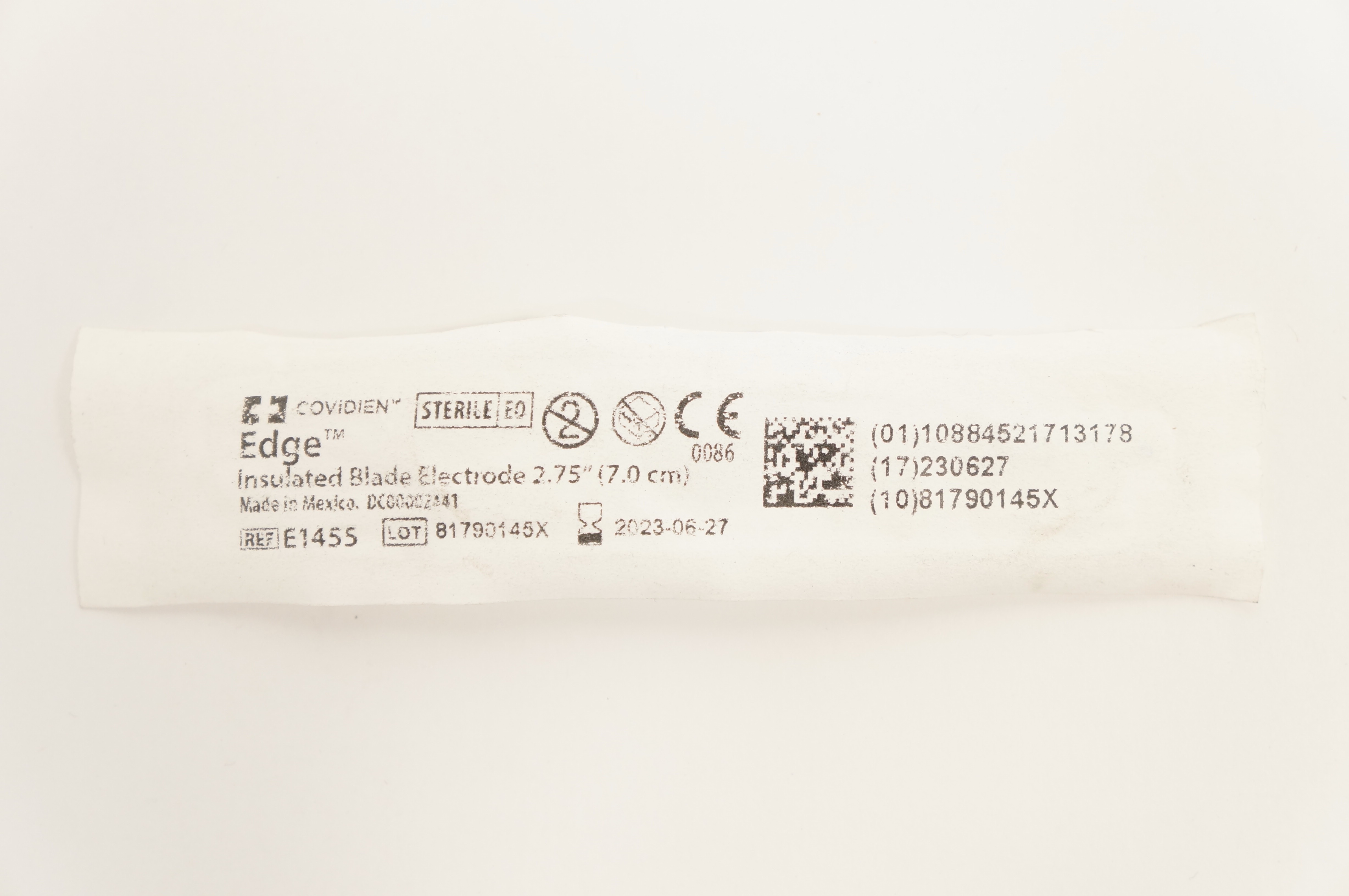 Covidien E1455 Edge Insulated Blade Electrode 2.75inch
