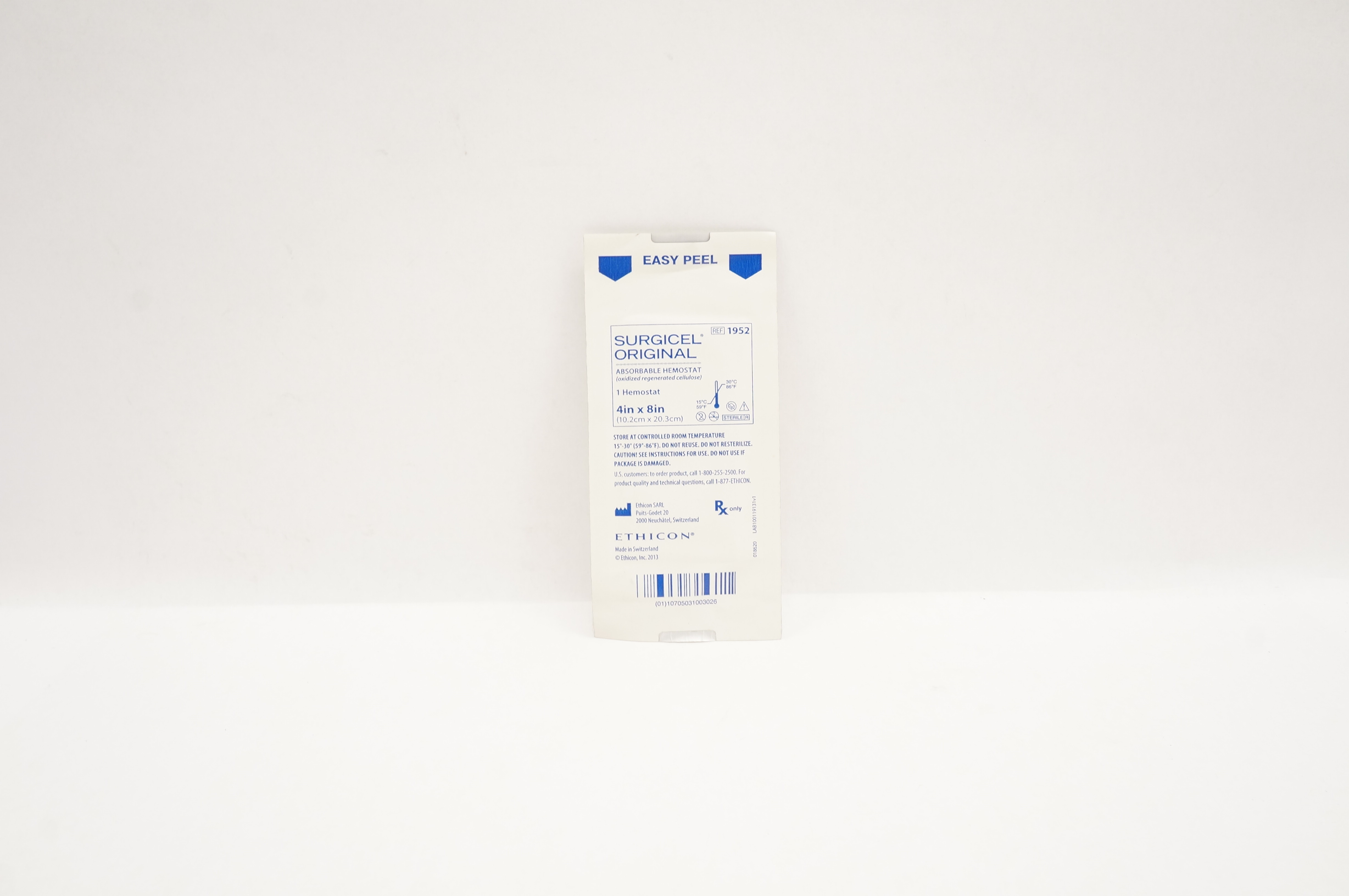 Ethicon 1952 Surgicel Original Absorbable Hemostat 4inch x 8inch (x)