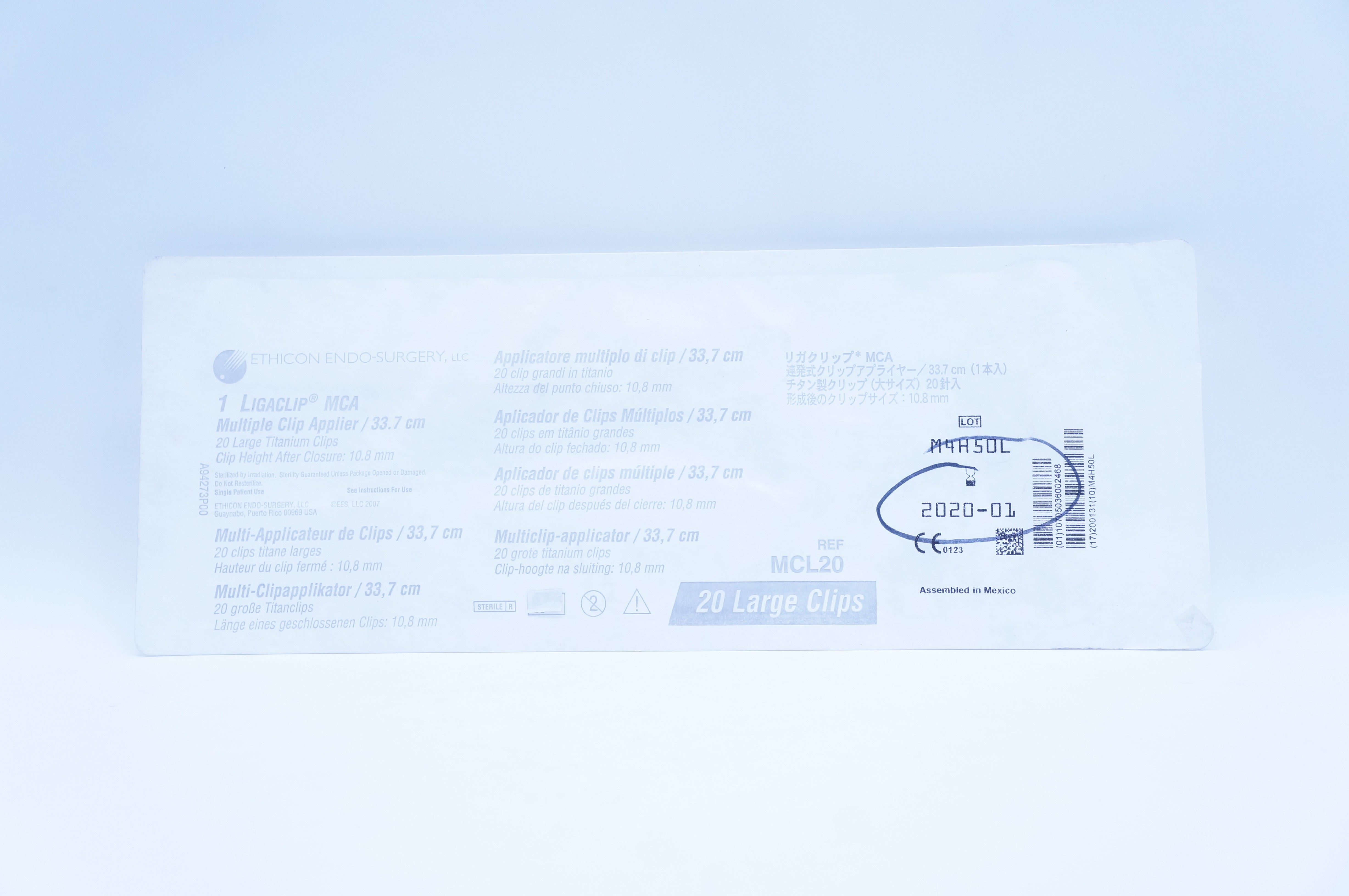 Ethicon Ligaclip MCA MCL20 Multiple Clip Applier 33.7cm (x)