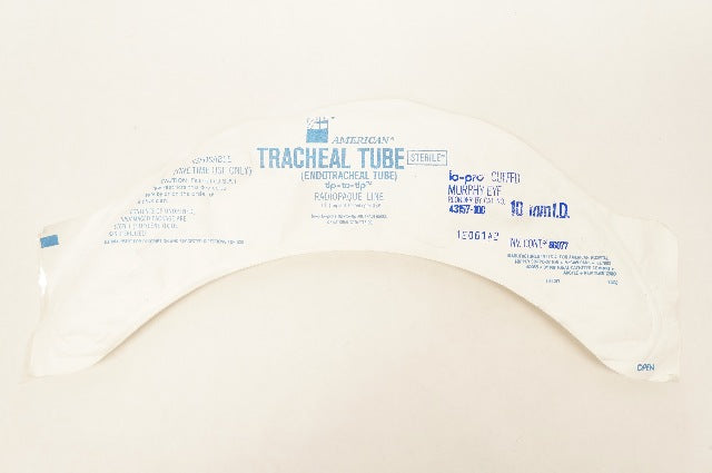 American Hospital Supply 43157-100 Endotracheal Tube Tip-To-Tip Murphy Eye 10mm