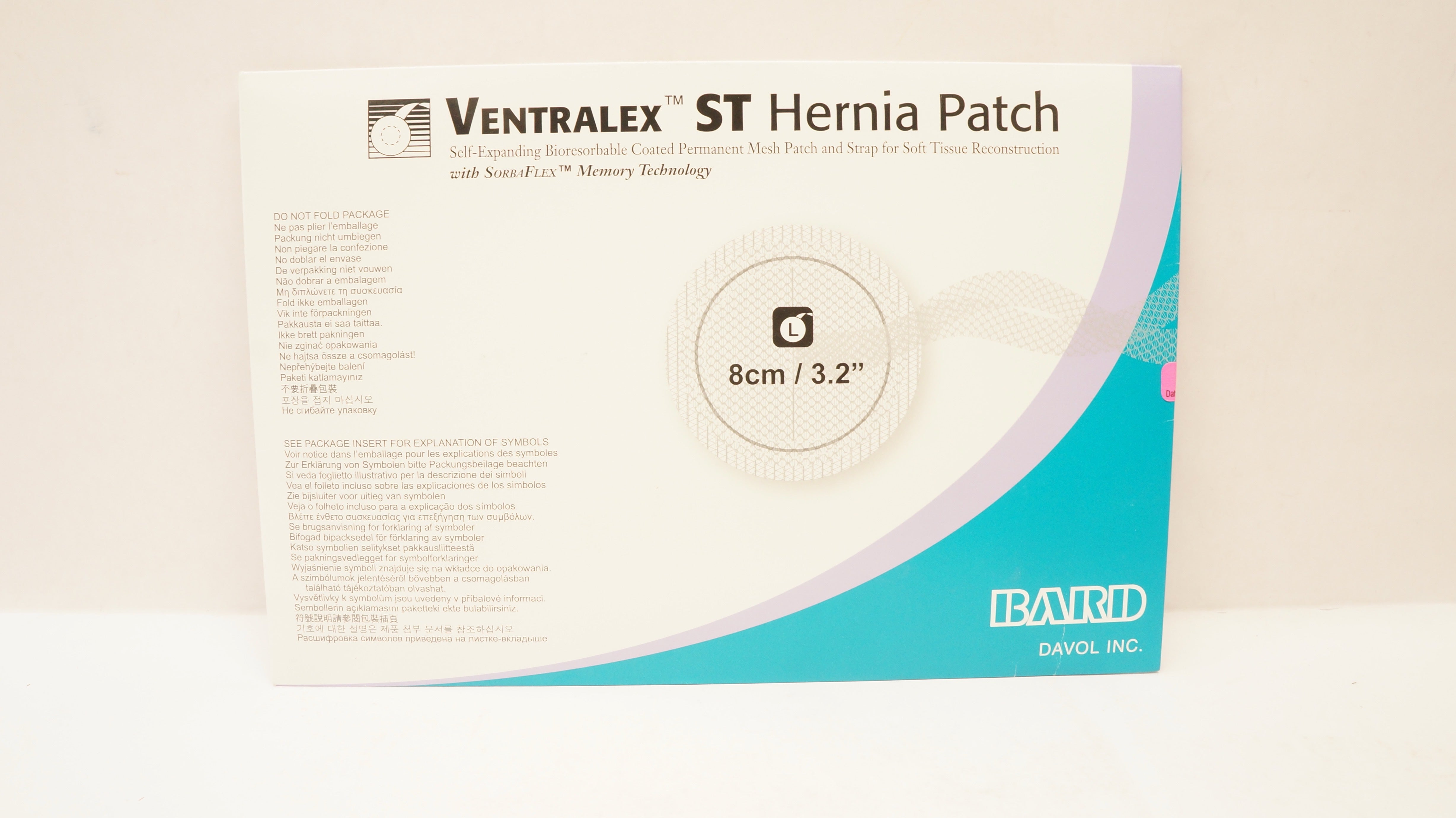 Bard 5950009 Davol Ventralex ST Hernia Patch Large Circle With Strap 3.2inch(x)