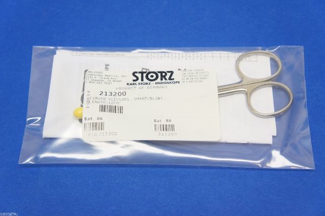 Karl Storz 213200 Curved Scissors Sharp/Blunt Length 12cm