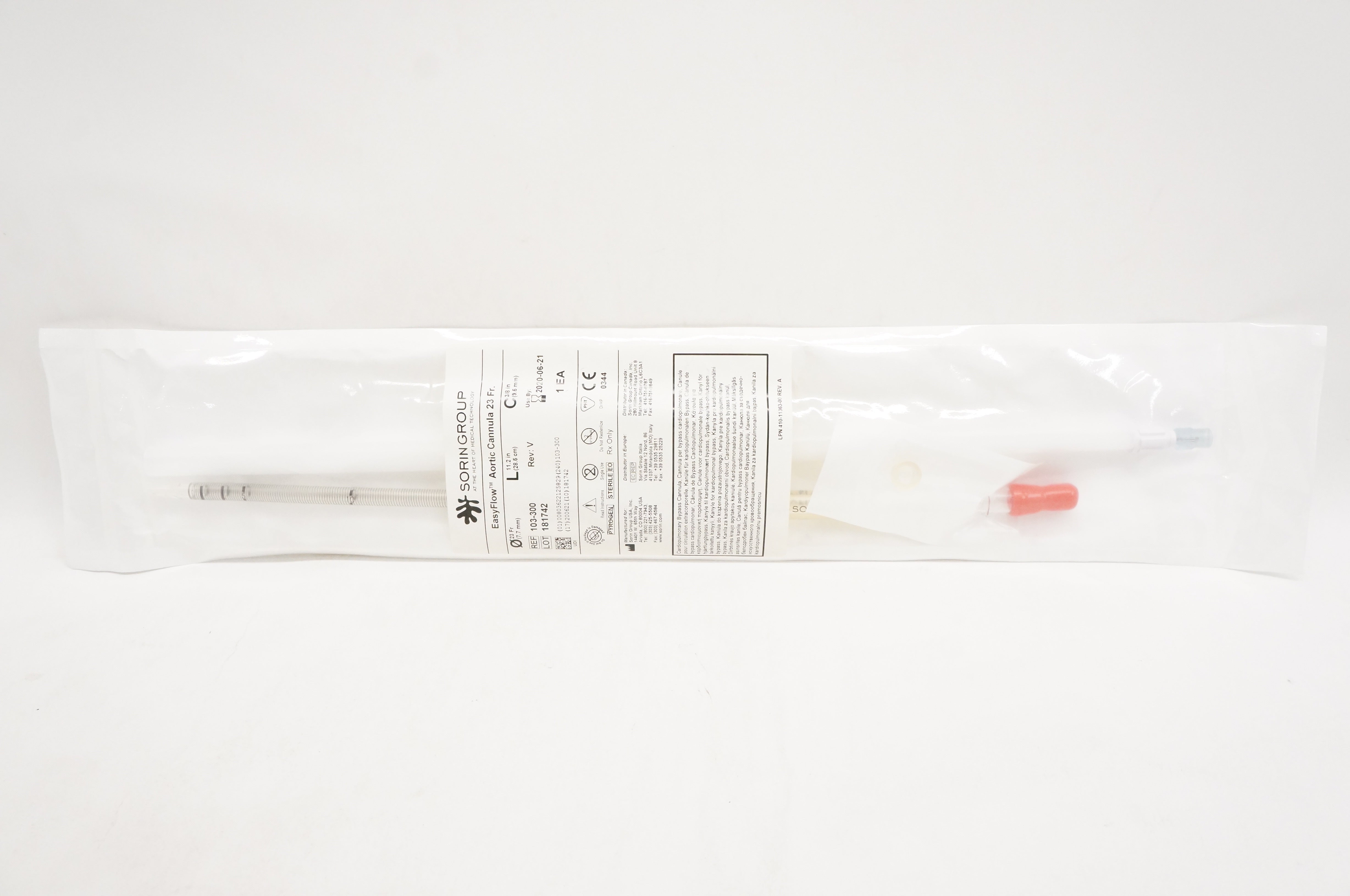 Medtronic 103-300 Sorin Group EasyFlow Aortic Cannula 23Fr. (x)