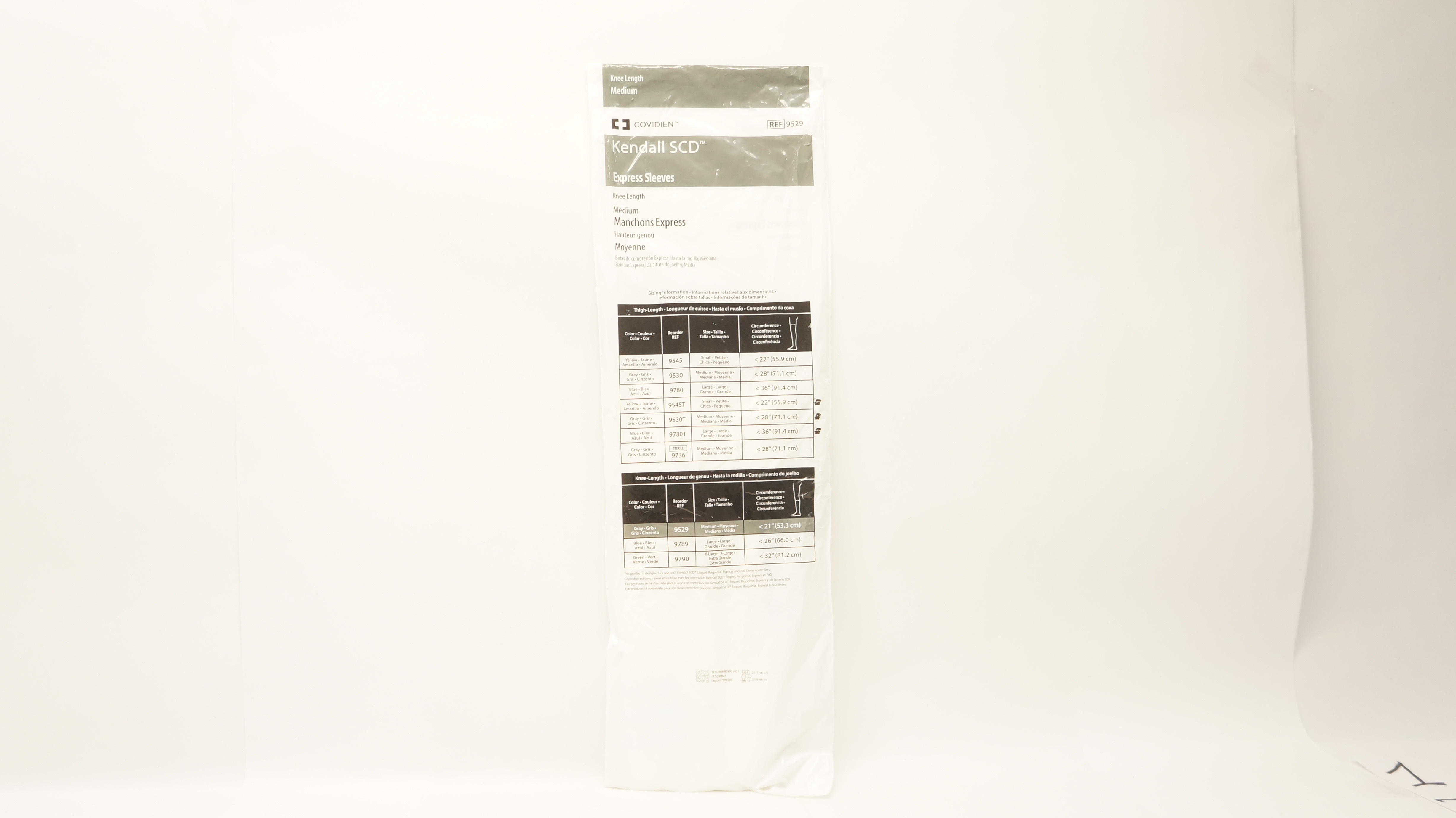 Covidien 9529 Kendall SCD Express Sleeves Knee Length Medium < 21 inch