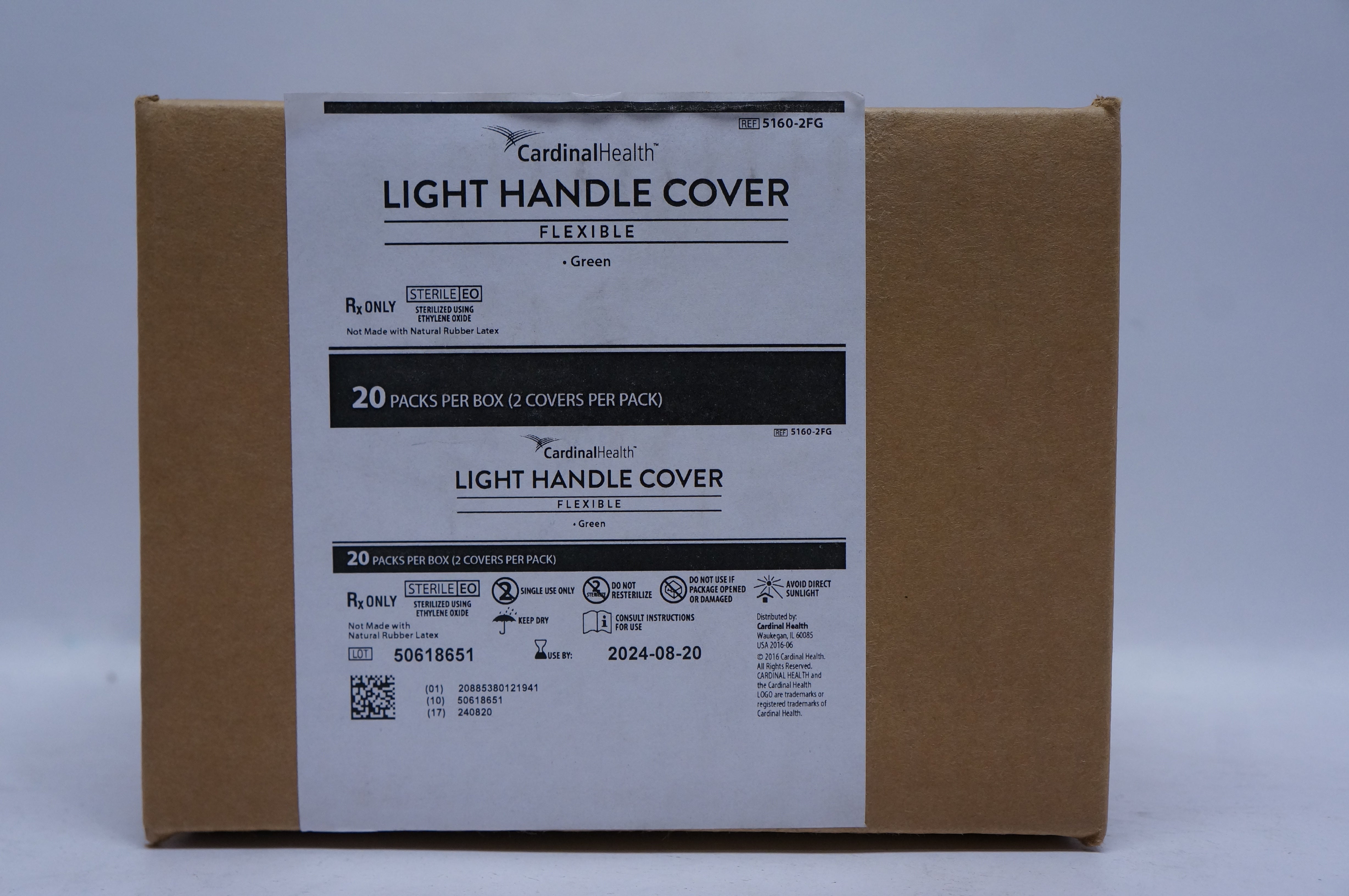 Cardinal Health 5160-2FG Light Handle Cover, Flexible - Box of 20