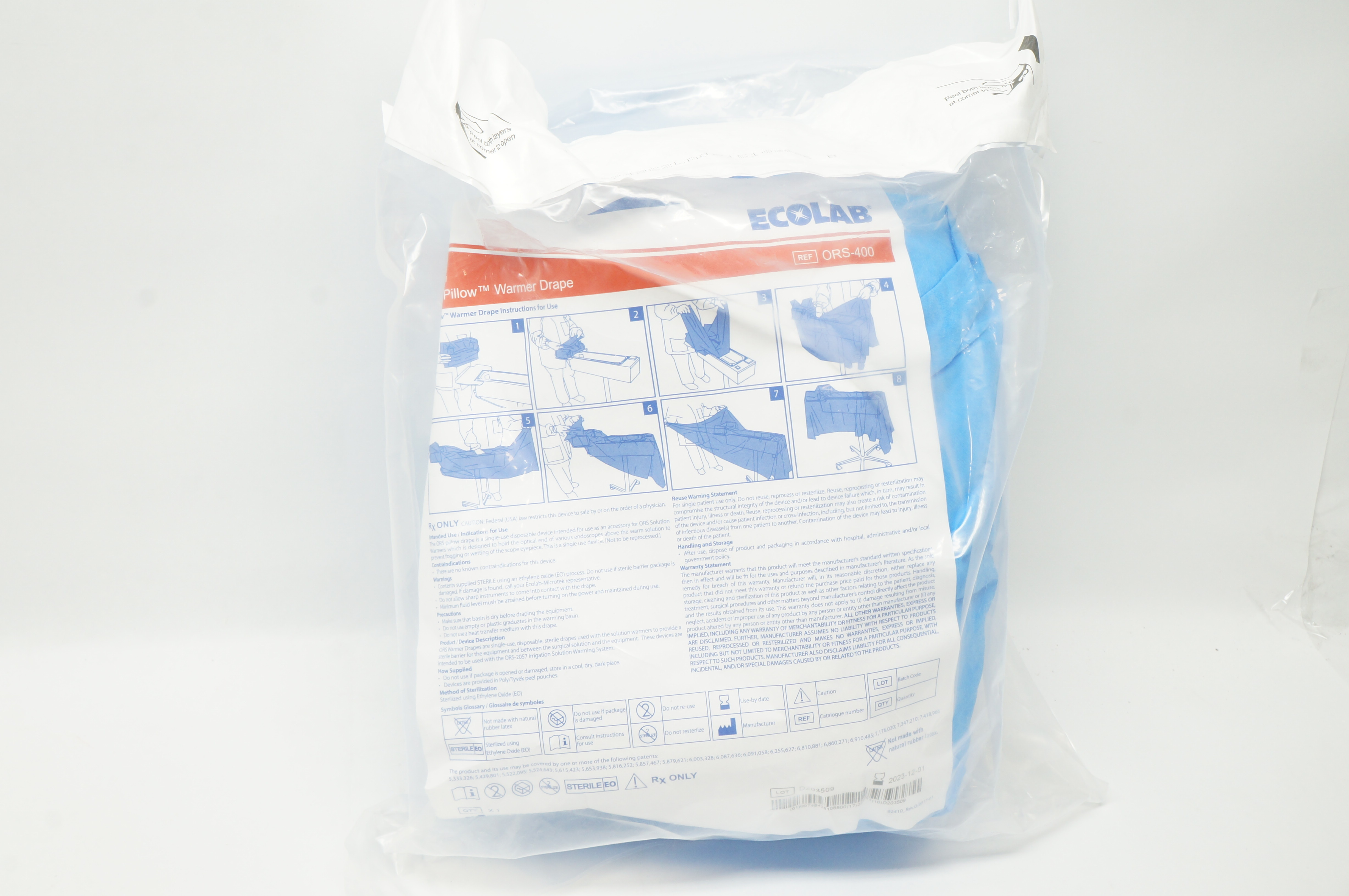 Microtek ORS-400 Ecolab ORS Scope Pillow Warmer Drape