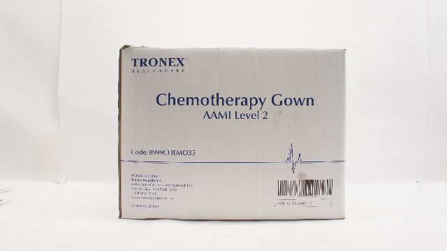 Tronex Healthcare 8999CHEMO35 Chemotherapy Gown Blue Size XL - Case of 50