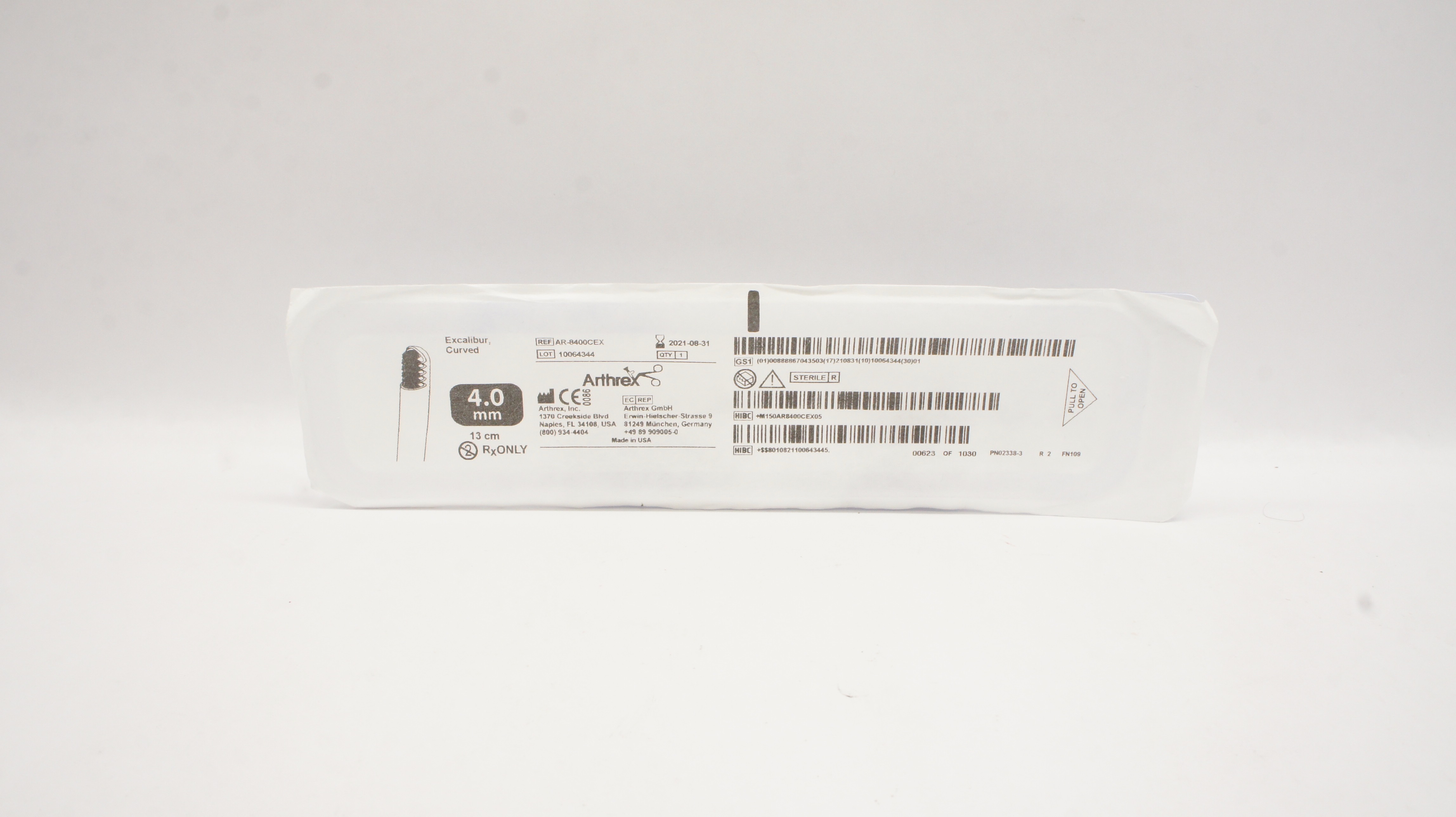Arthrex AR-8400CEX Excalibur Curved 4.0mm (x)