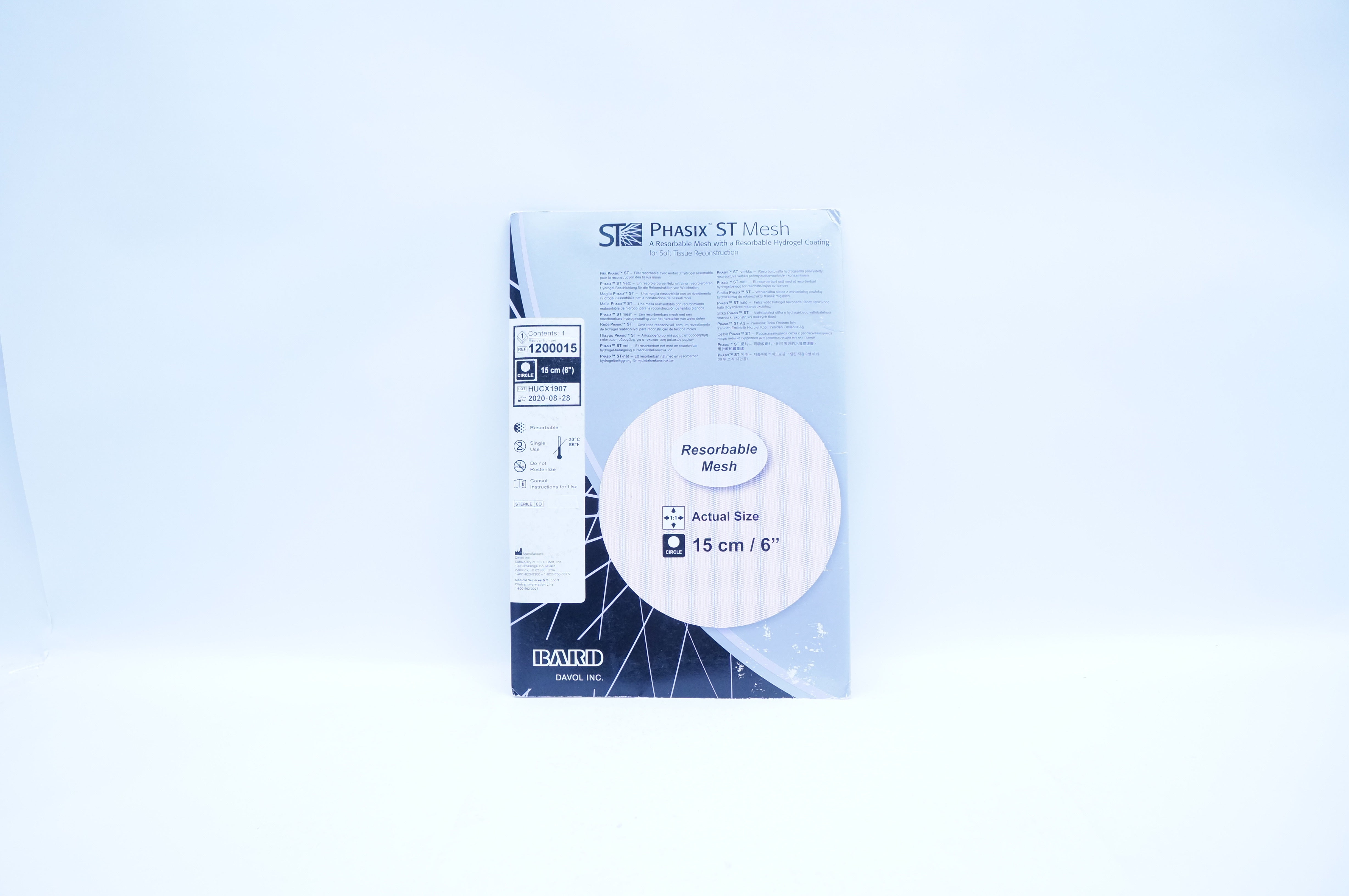 Bard 1200015 Davol Phasix ST Mesh 6in. (x)
