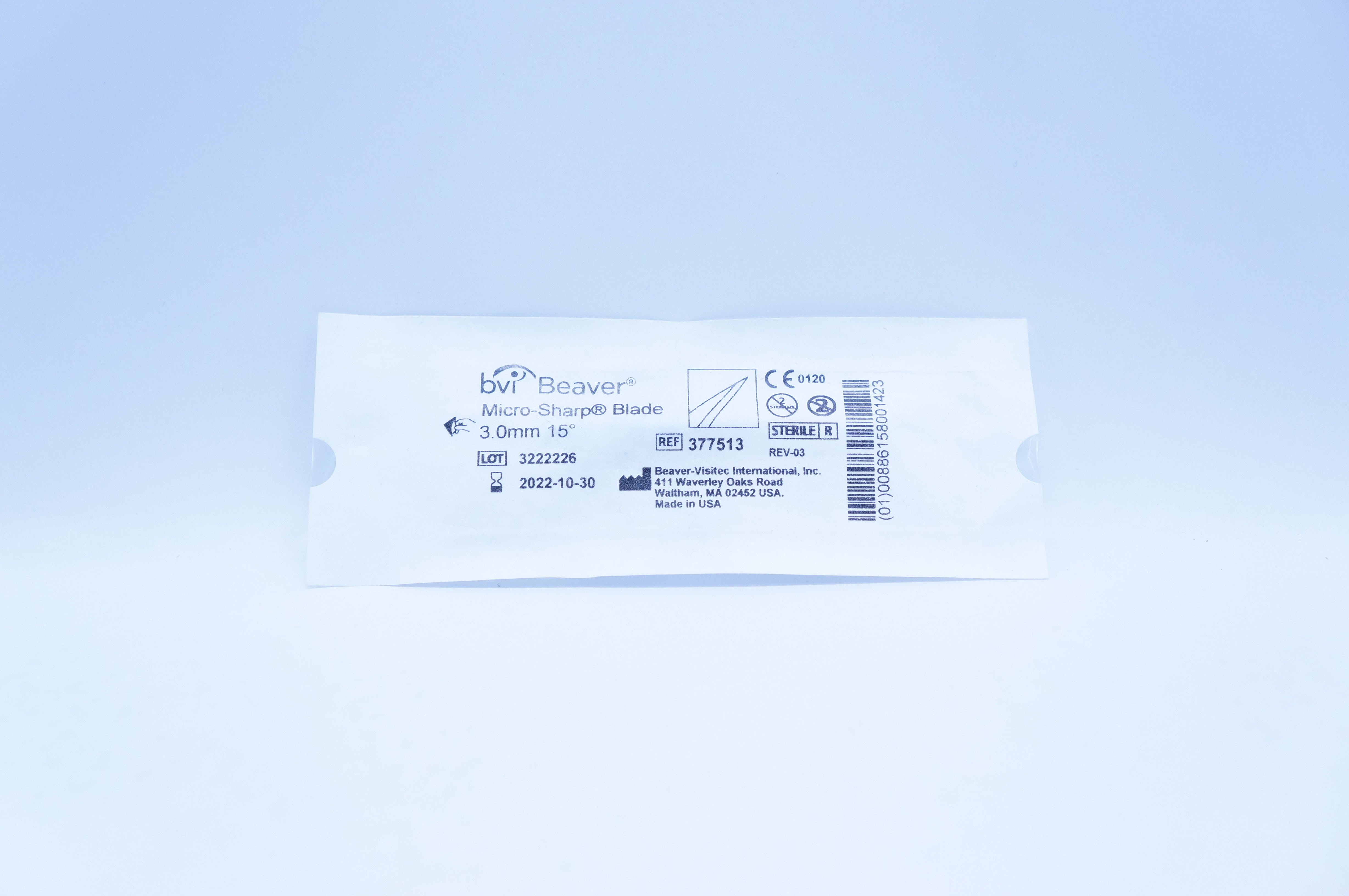 BVI Beaver 377513 Micro-Sharp Blade 3.0mm 15degree