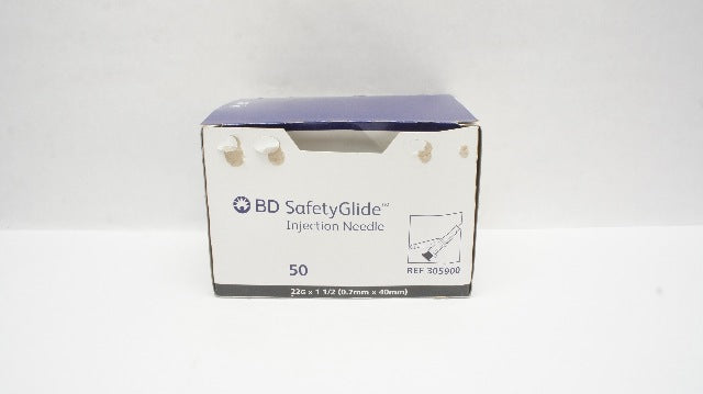 BD 305900 SafetyGlide Injection Ndle 22G x 1-1/2inch - Box of 40