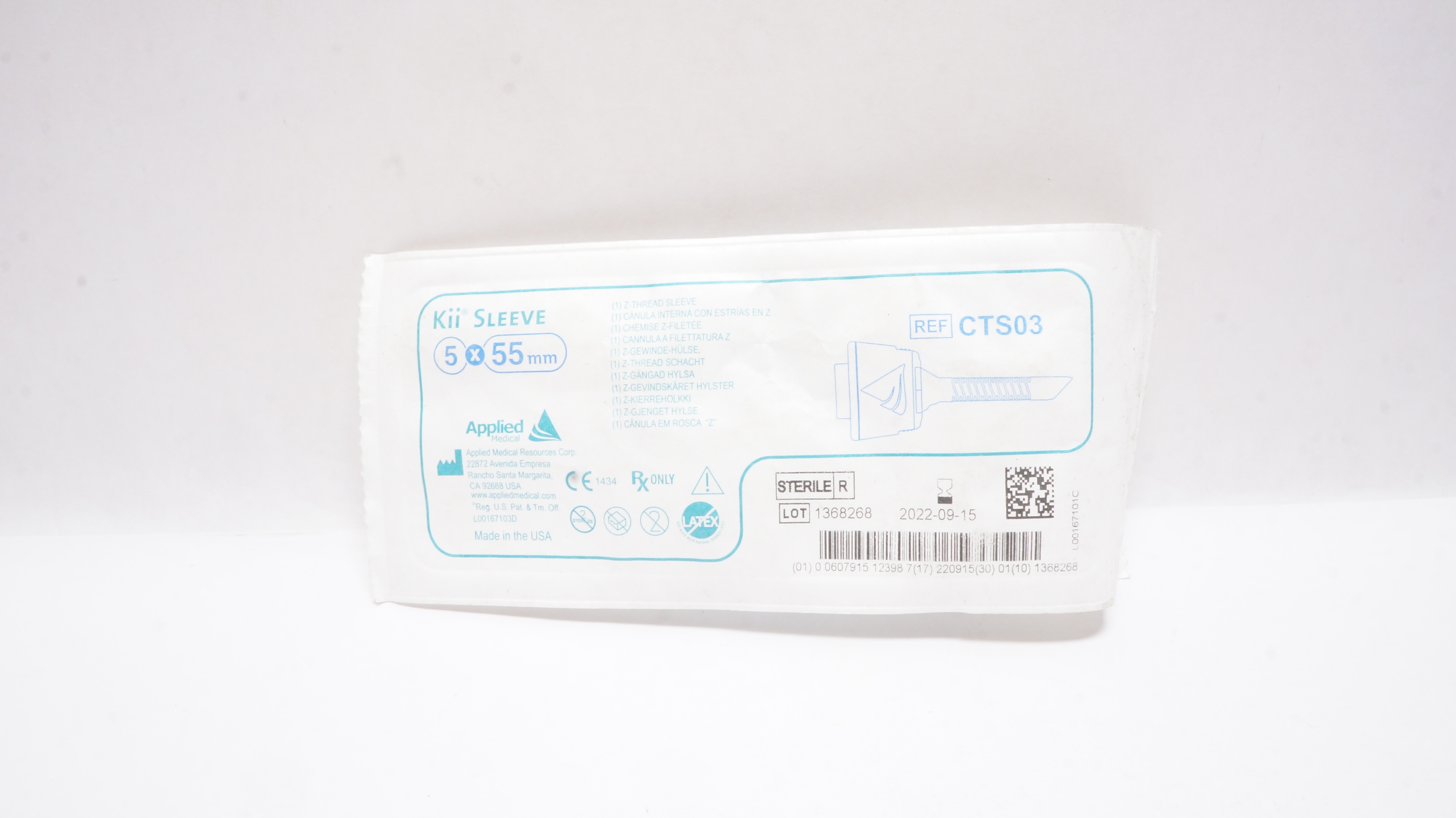 Applied Medical CTS03 Kii Sleeve Z-Thread 5 x 55mm (x)
