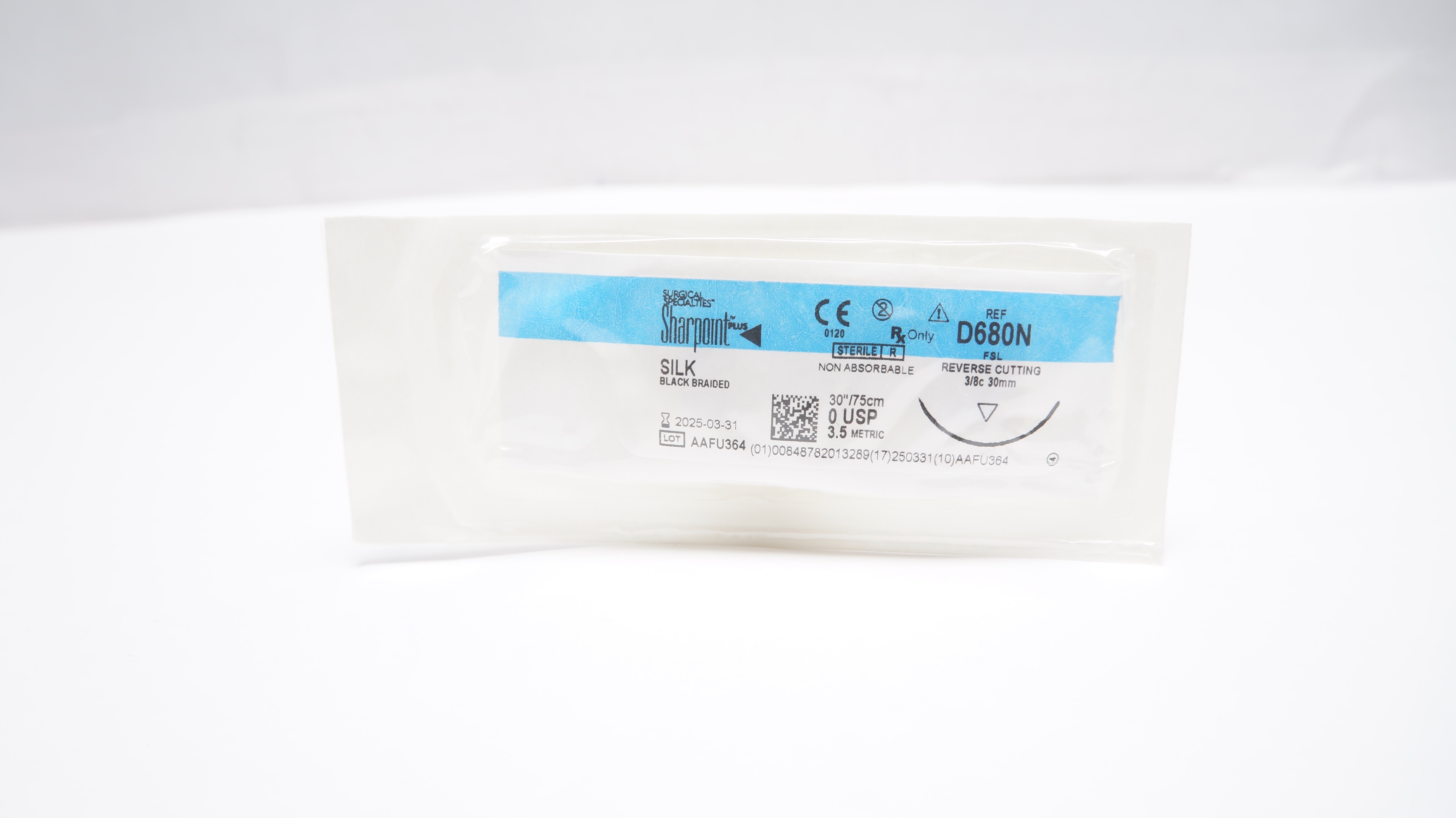Surgical Specialties D680N 0 Sharpoint Stre FSL 3/8c 30mm Reverse Cutting 30inch