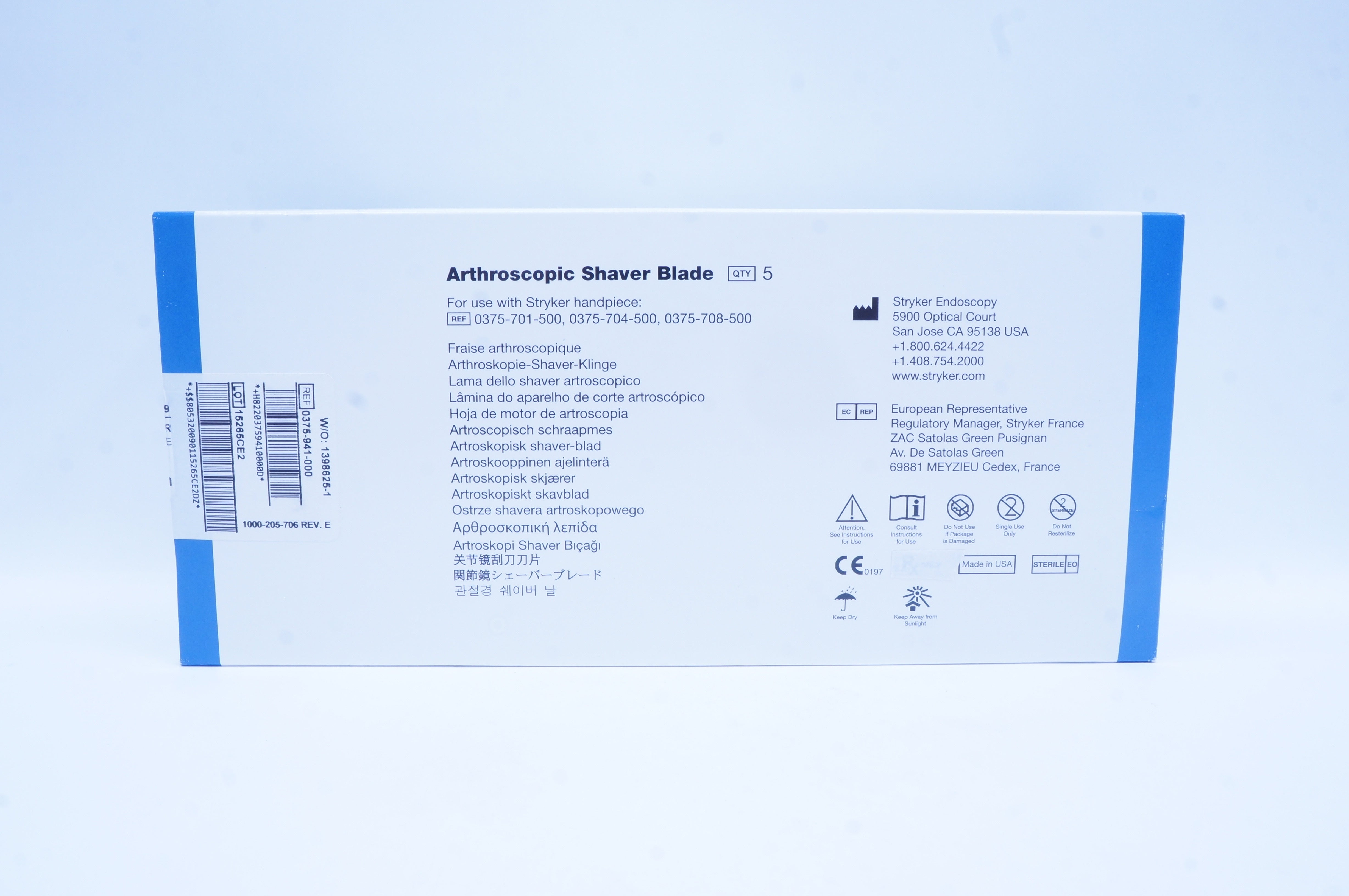 Stryker 0375-941-000 Formula Arthroscopic Shaver Blade 4.0mm (x) - Box of 5