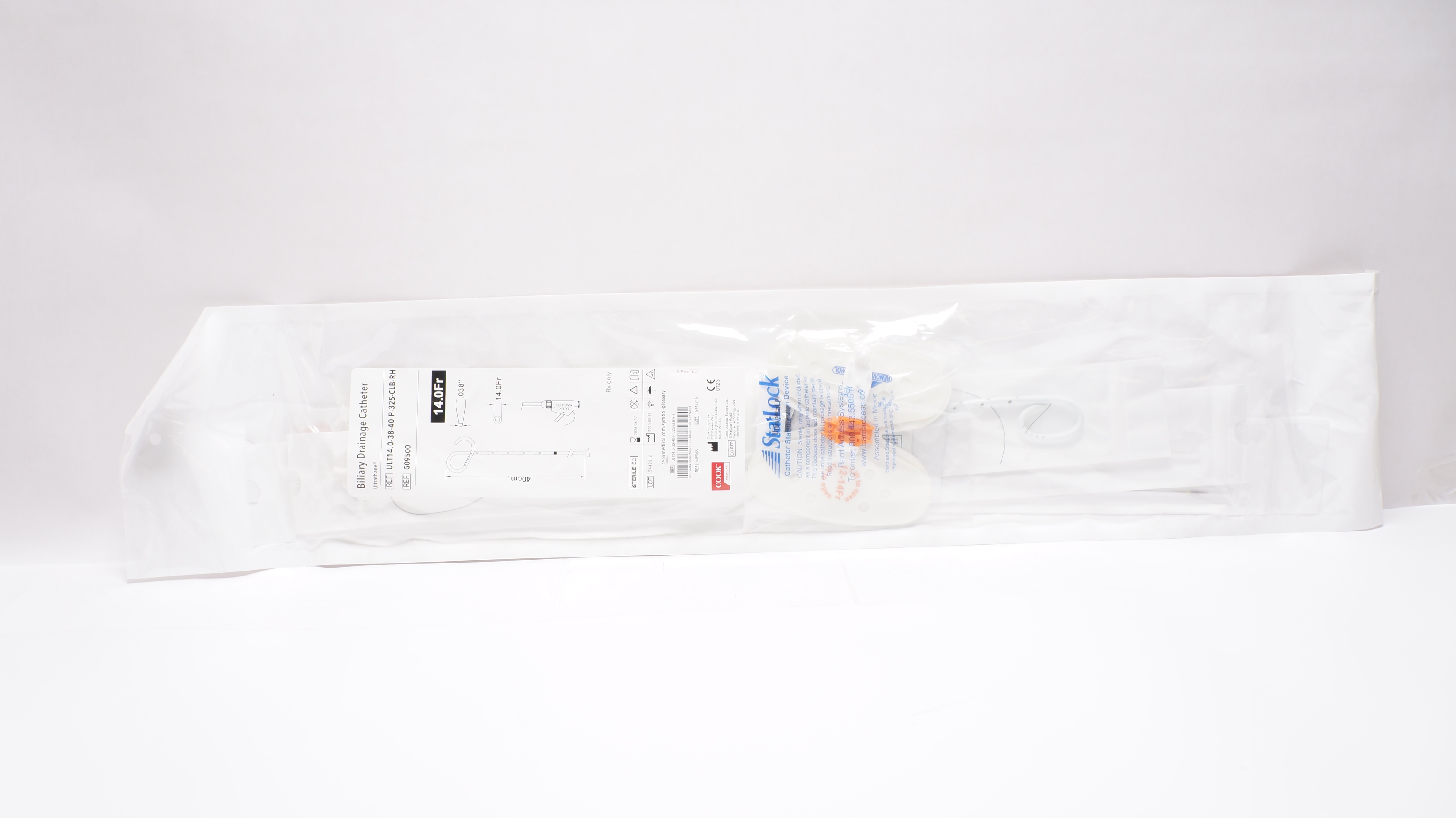 Cook Medical G09500 Biliary Drainage Cath. Ultrathane 14.0Fr x .038inch x 40cm