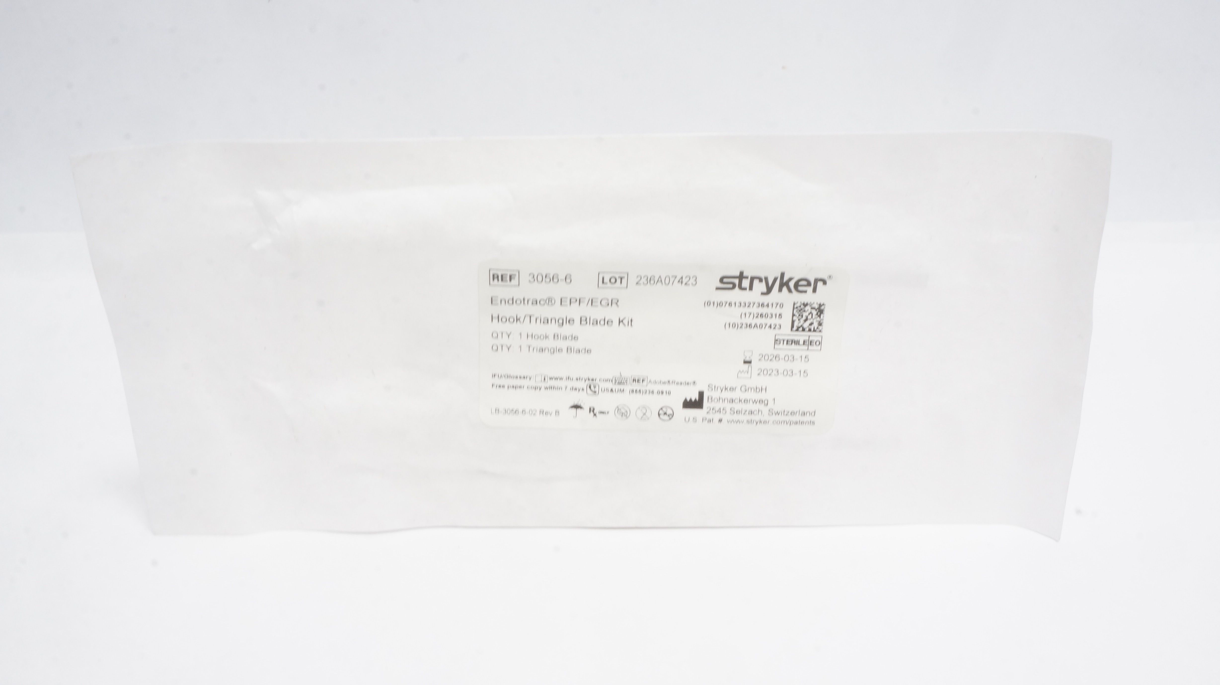 Stryker 3056-6 Endotrac EPF-EGR Hook/Triangle Blade Kit (x)