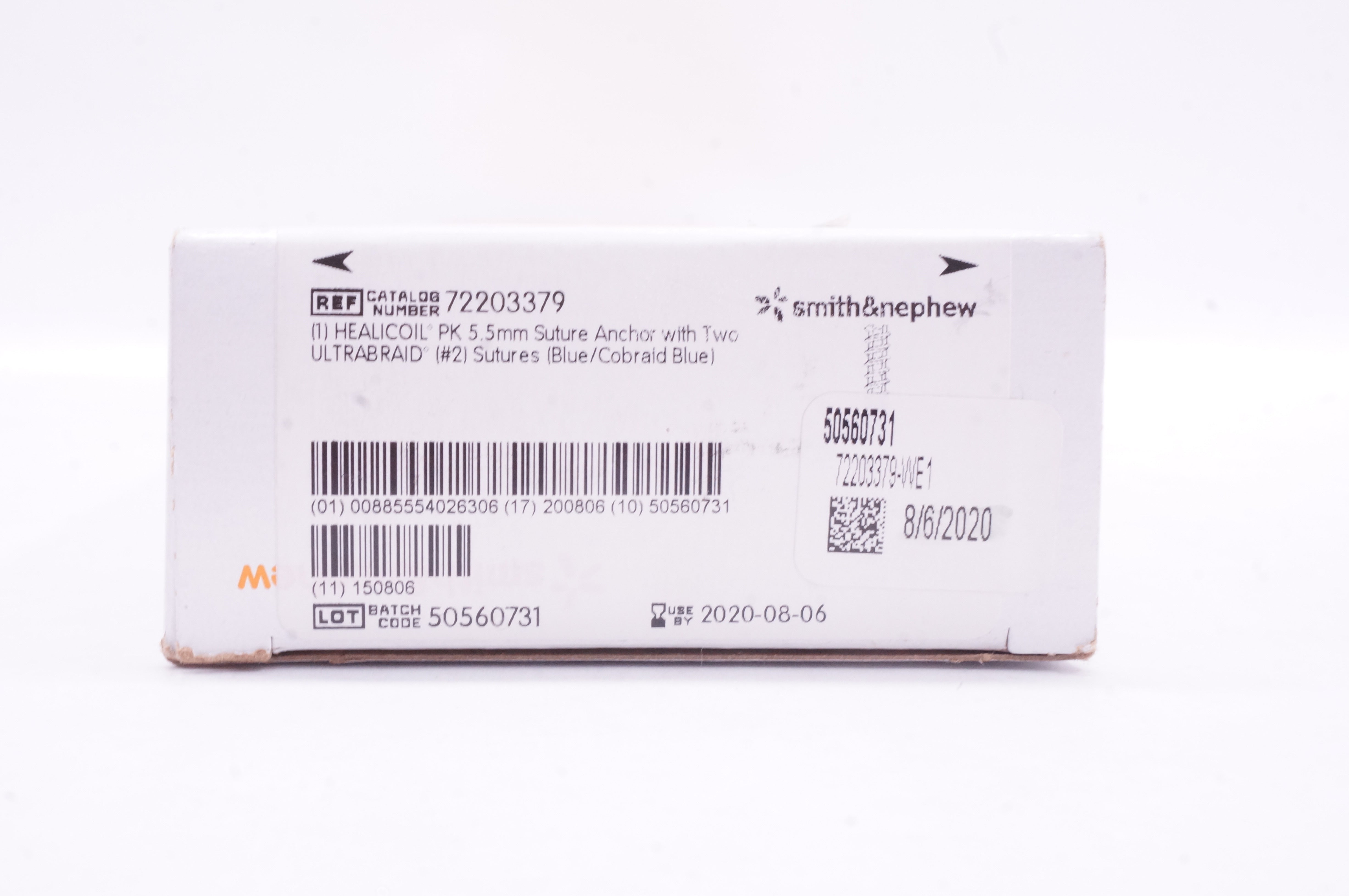 Smith&Nephew 72203379 Healicoil PK 5.5mm Stre Anchor w/2 UltraBraid #2 Stres (x)