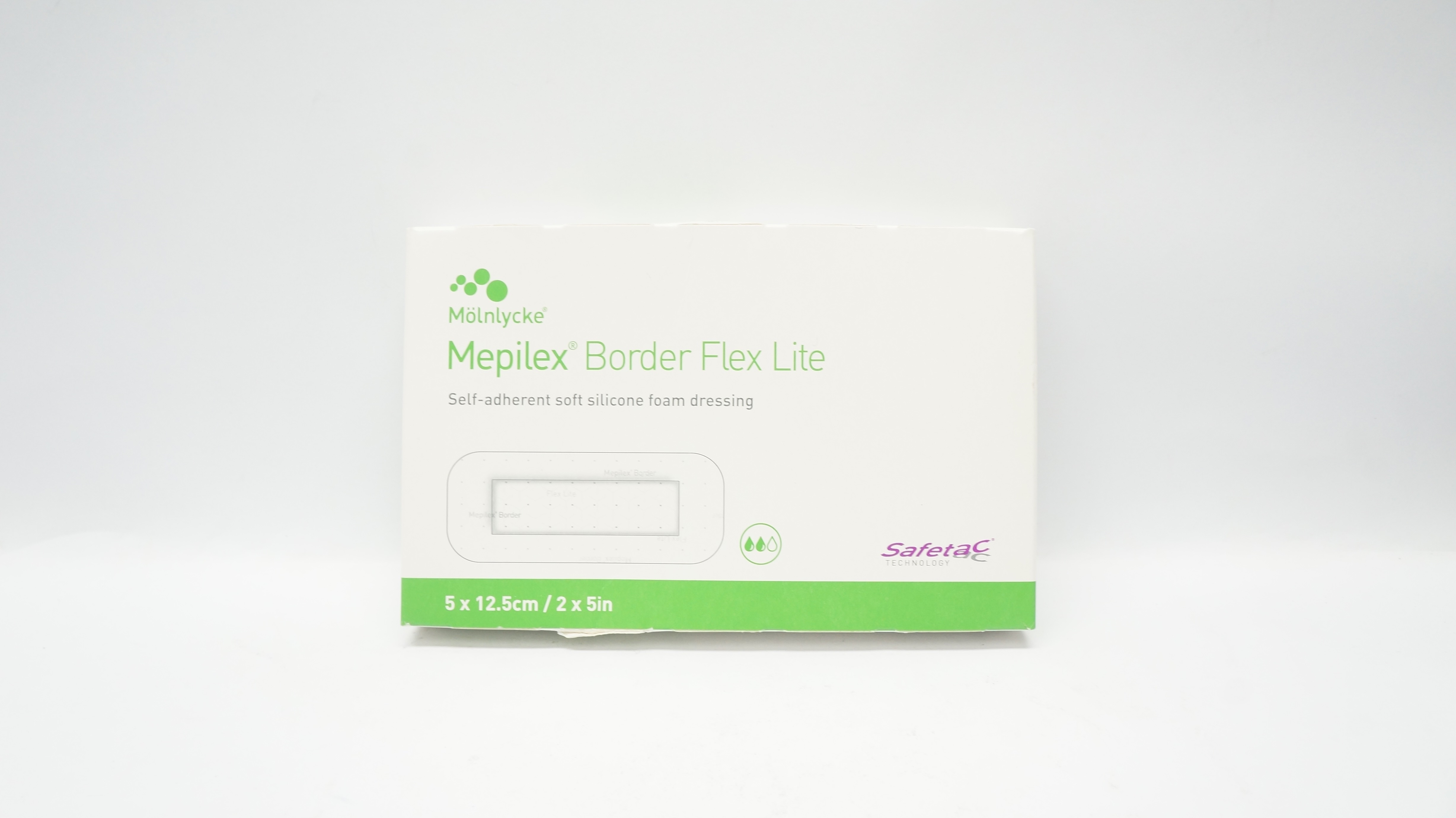 Molnlycke 581100 Mepilex Border Flex Lite Foam Dressing 2 x 5inch - Box of 5 (x)