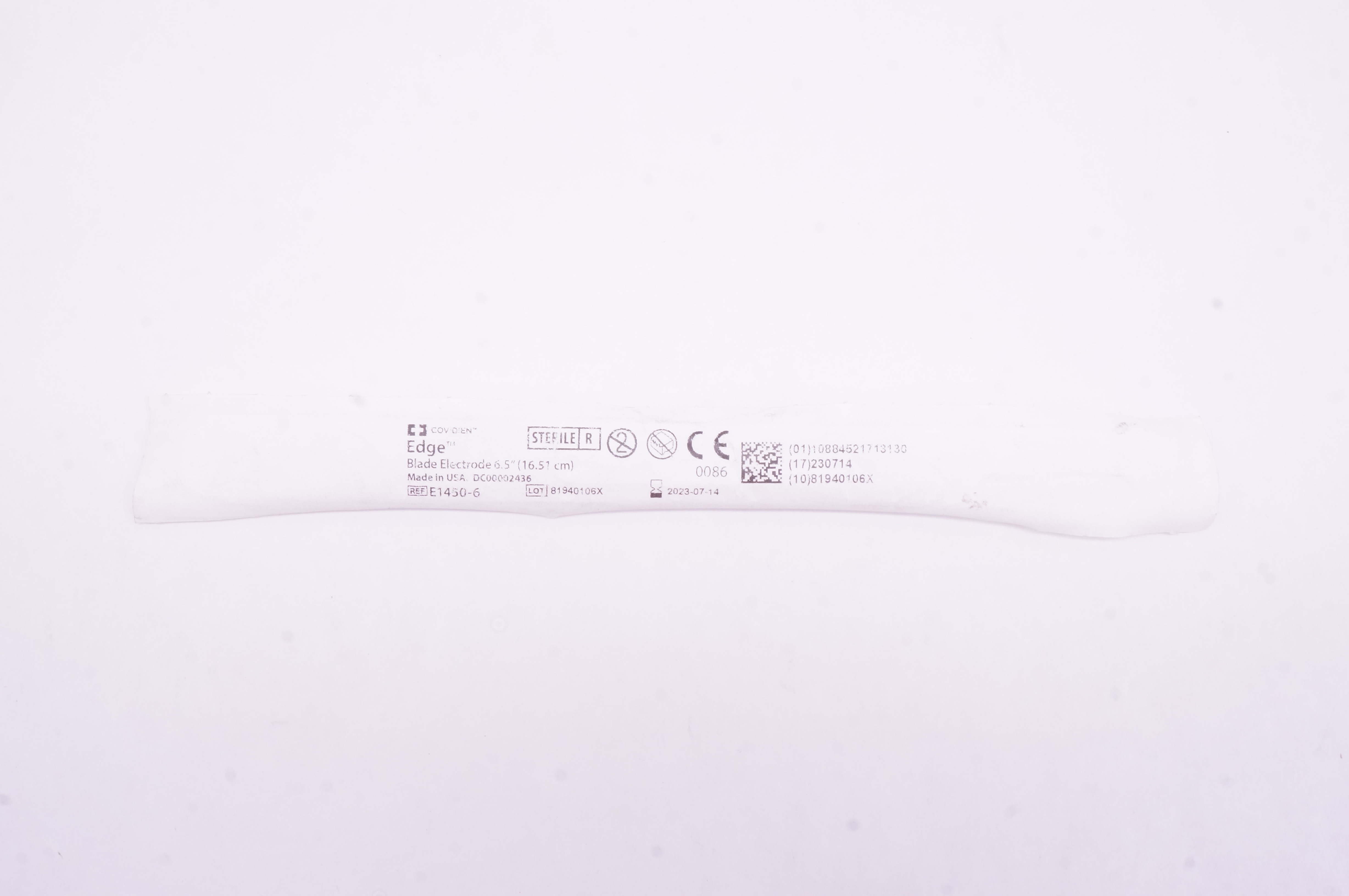 Covidien E1450-6 Edge Blade Electrode 6.5inch