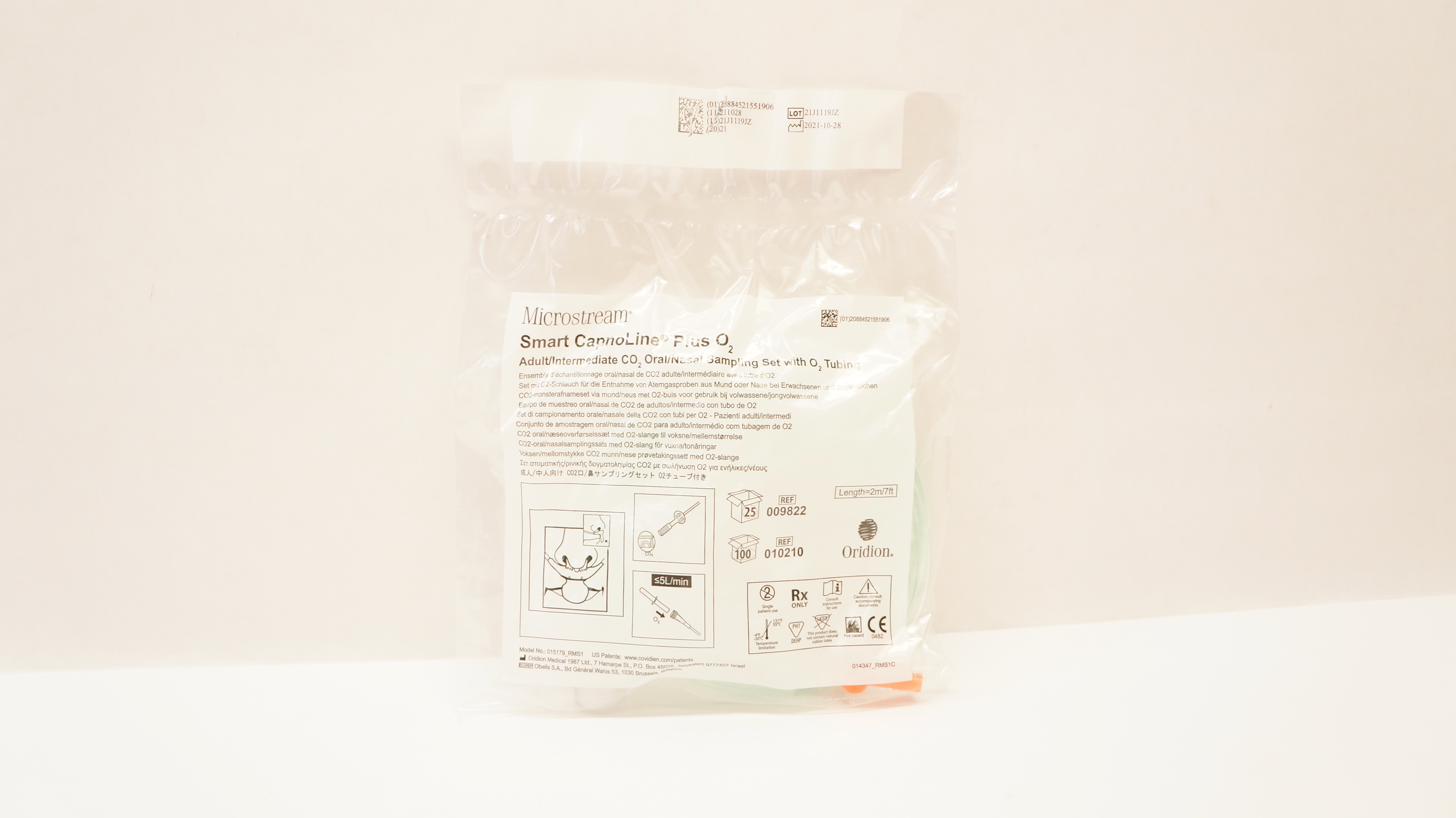Oridion 009822 Smart CapnoLine Plus O2 Adult/Intermediate CO2 Oral/Nasal Set