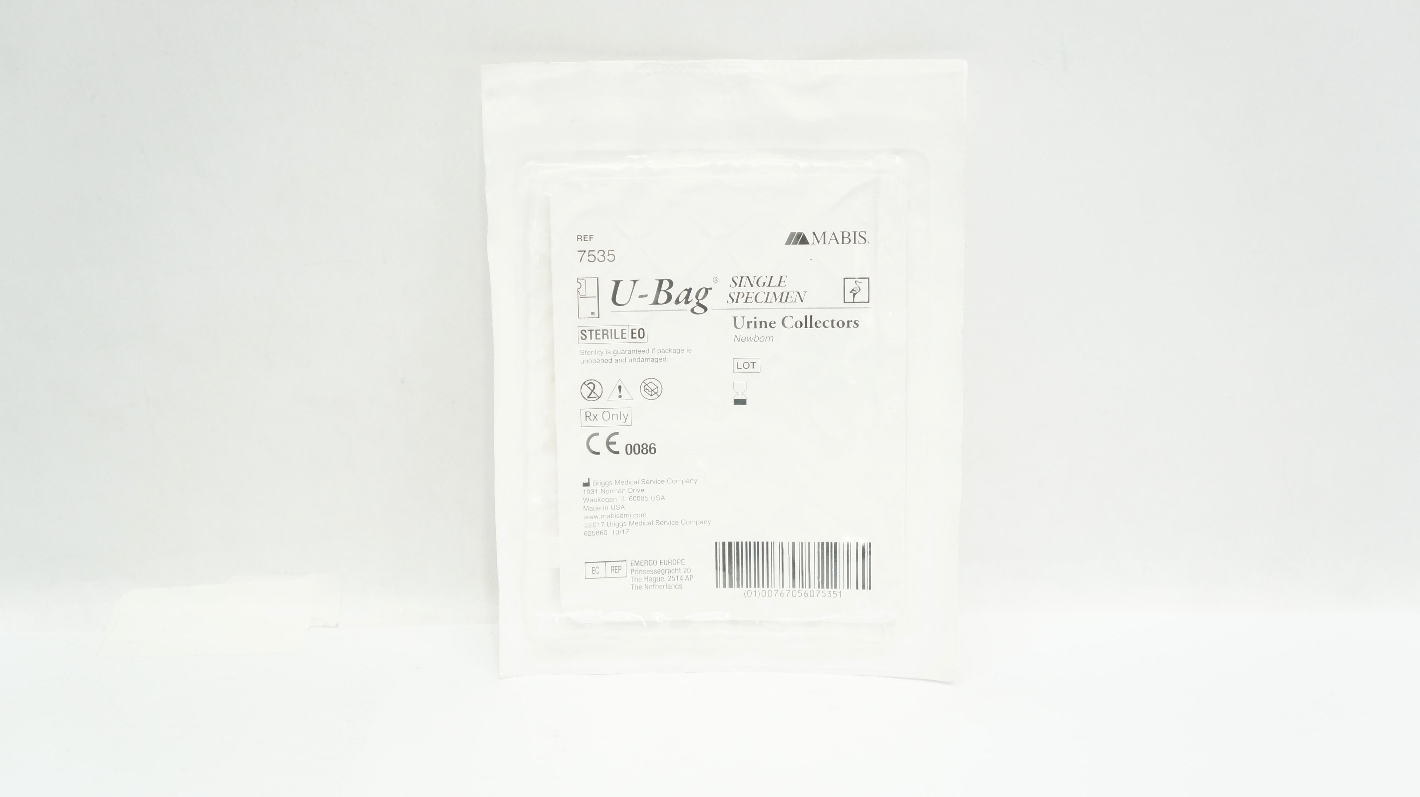 Aspen Surgical 7535 U-Bag Single Specimen Urine Collectors, Newborn