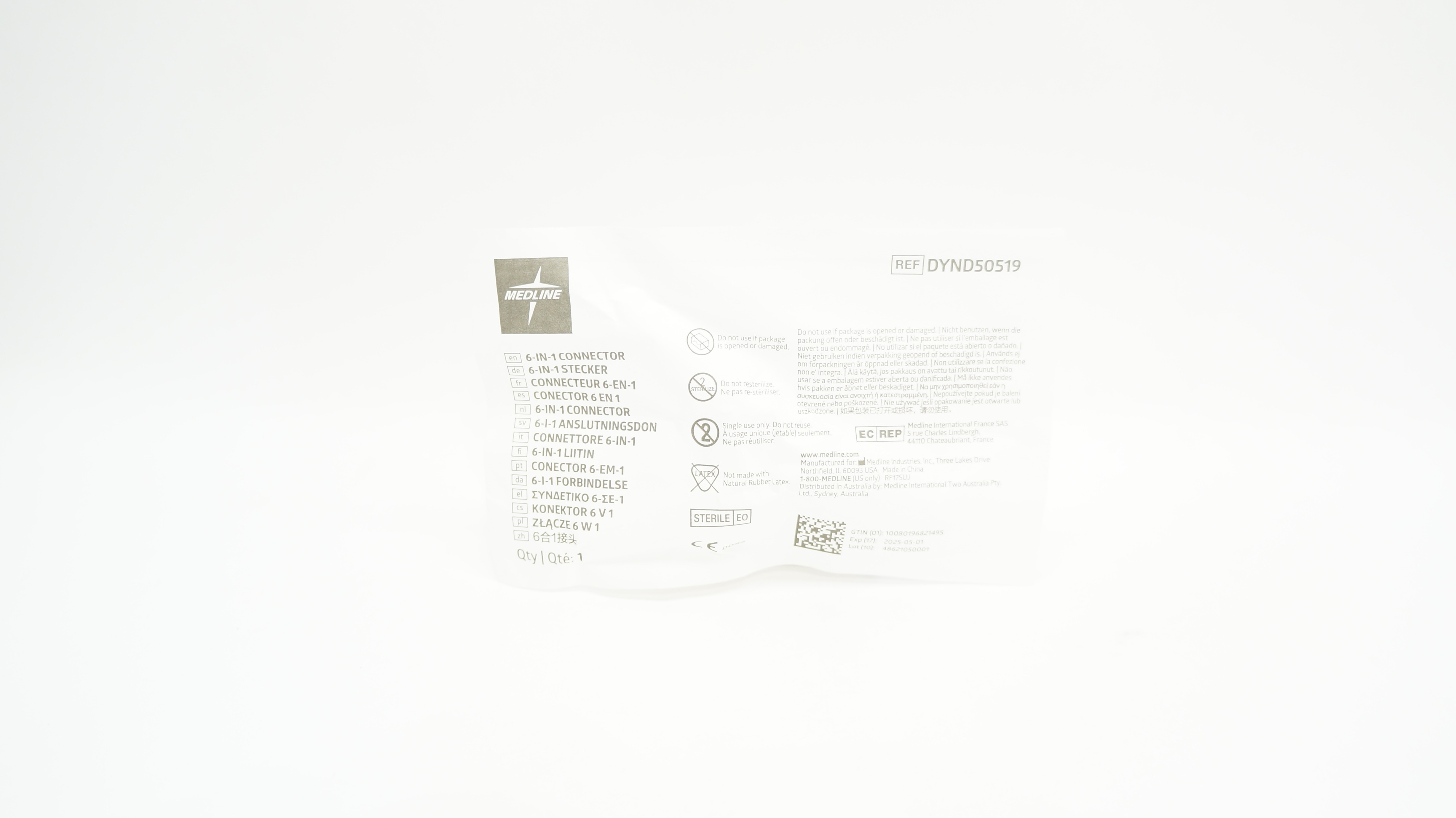 Medline DYND50519 6-IN-1 Connector