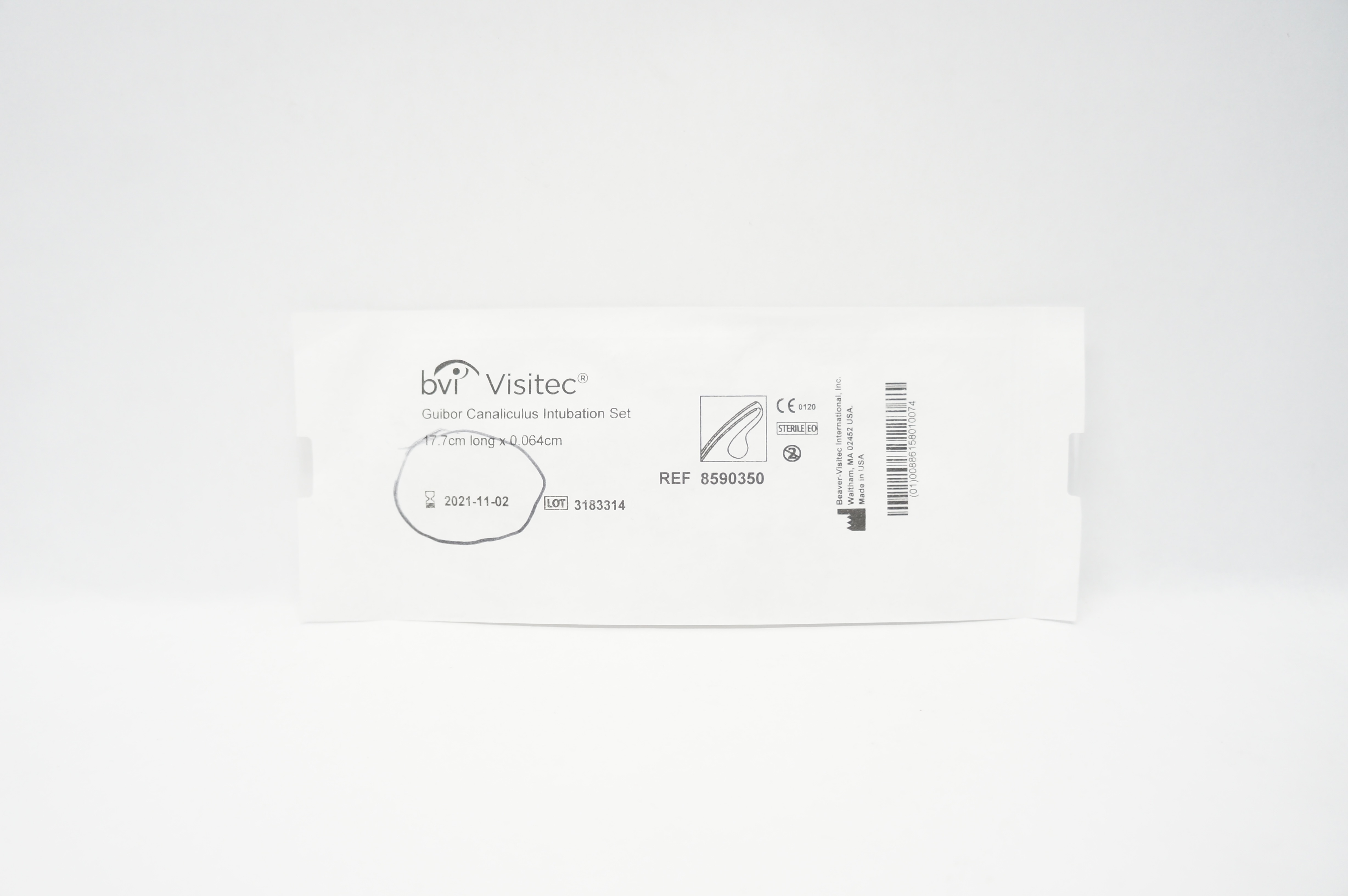 BVI 8590350 Visitec Guibot Canaliculus 17.7cm Long x 0.064cm (x)