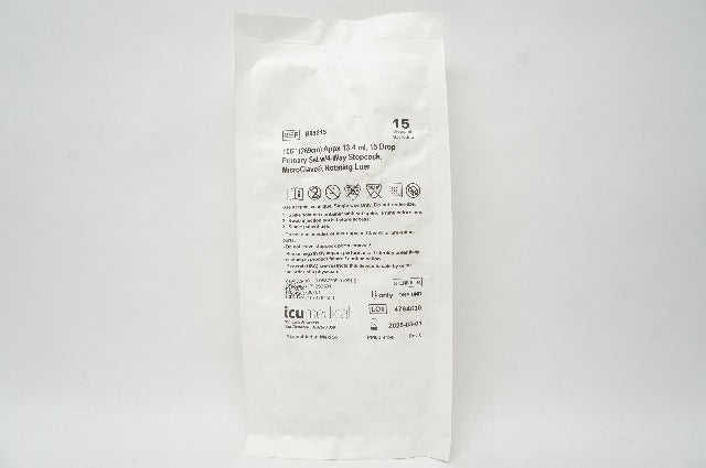 ICU Medical B99215 106inch Apps 13.4ml 15drop Primary Set w/4-Way Stopcock