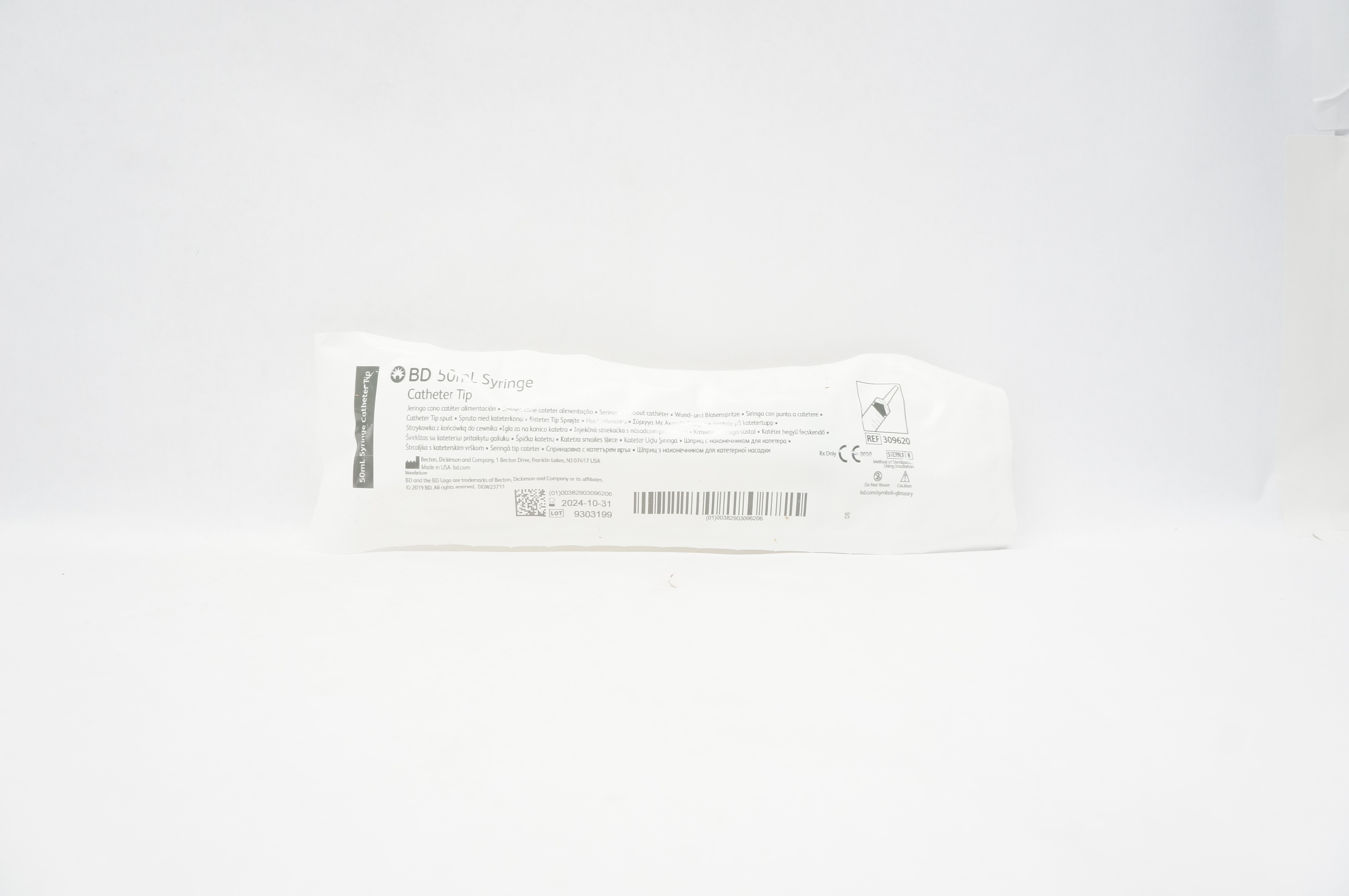 BD 309620 50ml Syringe Catheter Tip