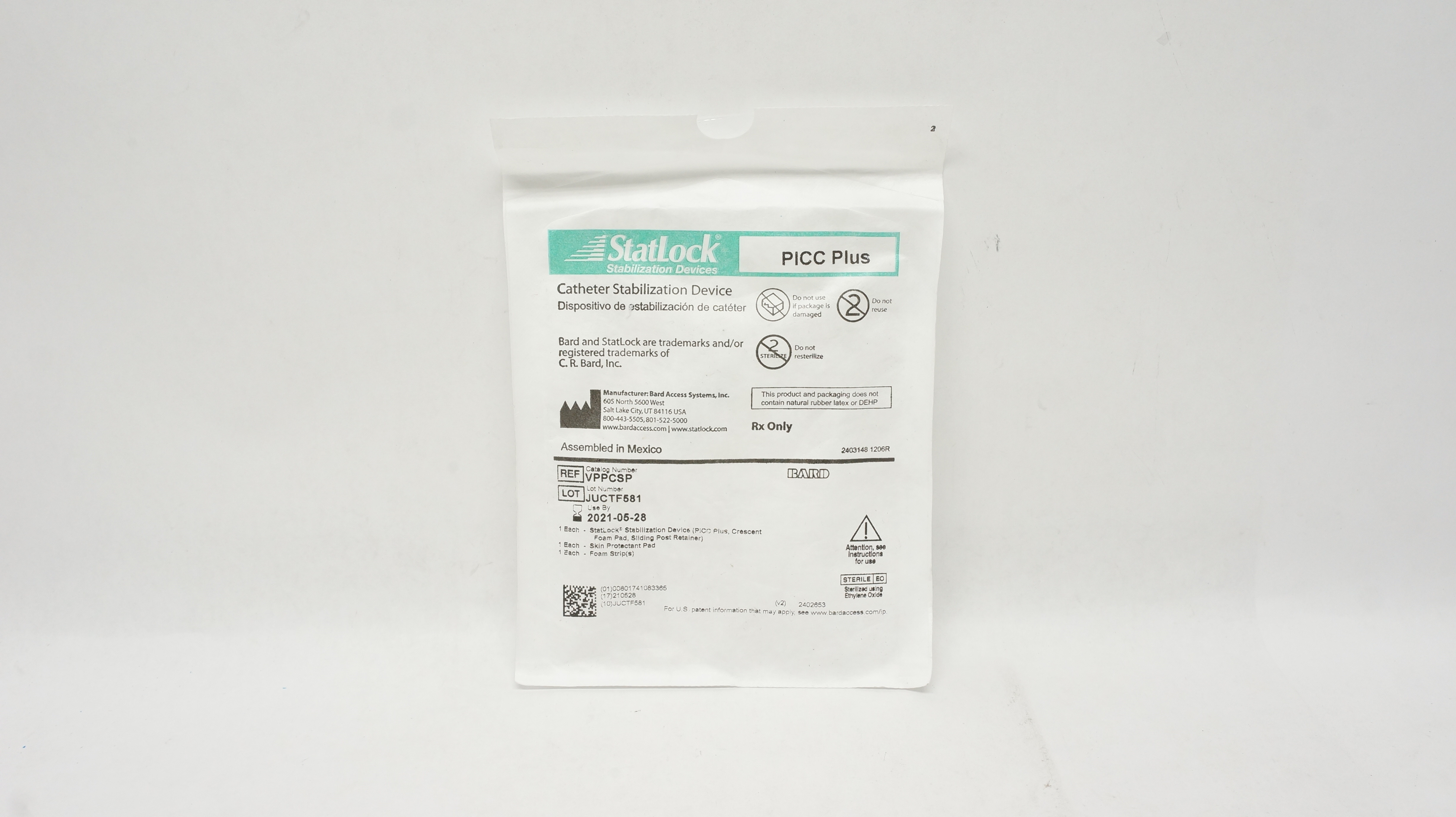 Bard VPPCSP StatLock Cath. Stabilization Device PICC Plus (x)