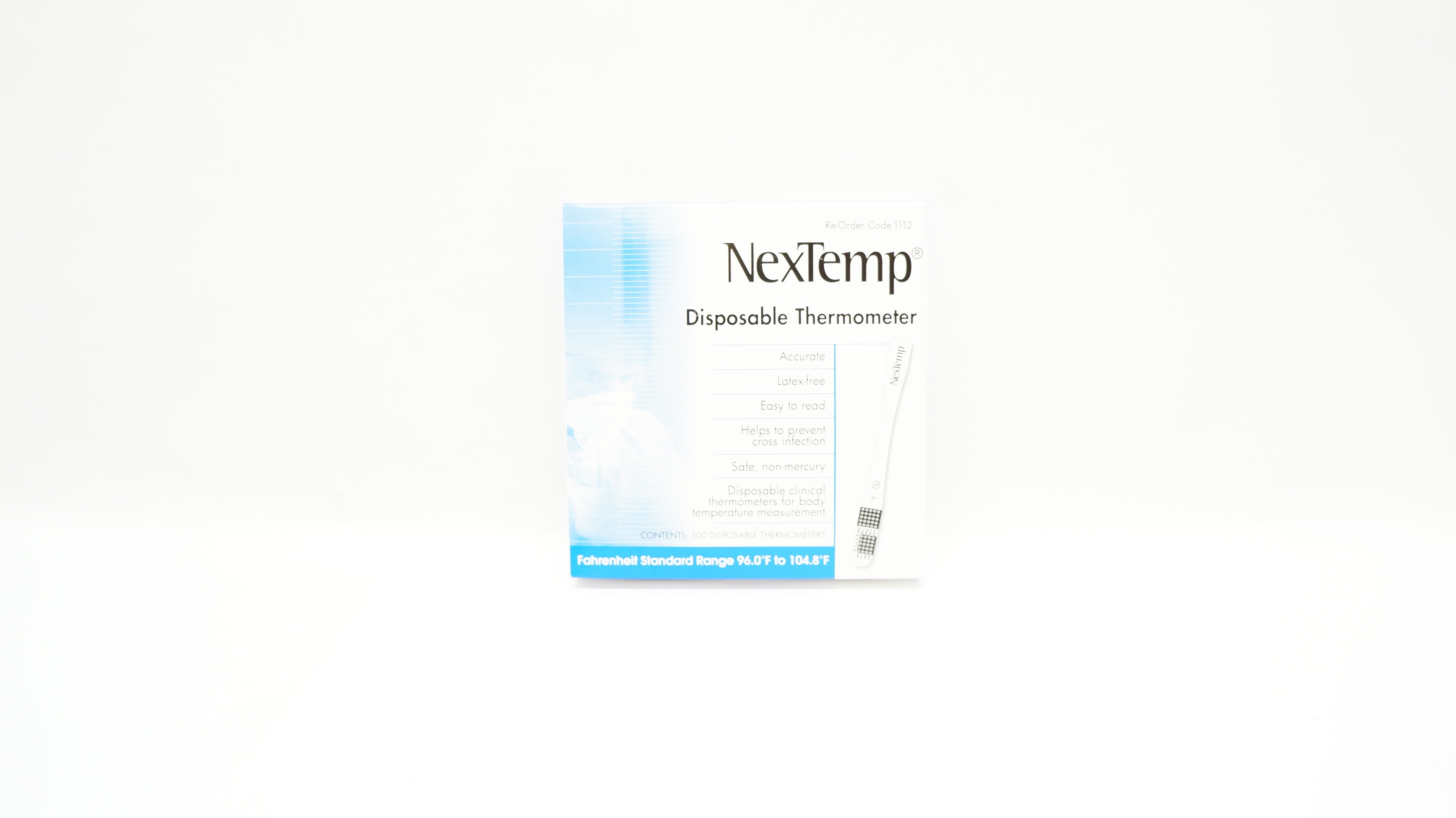 Medical Indicators 1112 Nextemp Disposable Thermometers - Box of 100