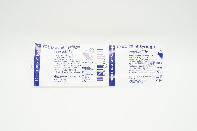 BD 302832 Syringe 30ml Luer-Lok Tip Cavity 1
