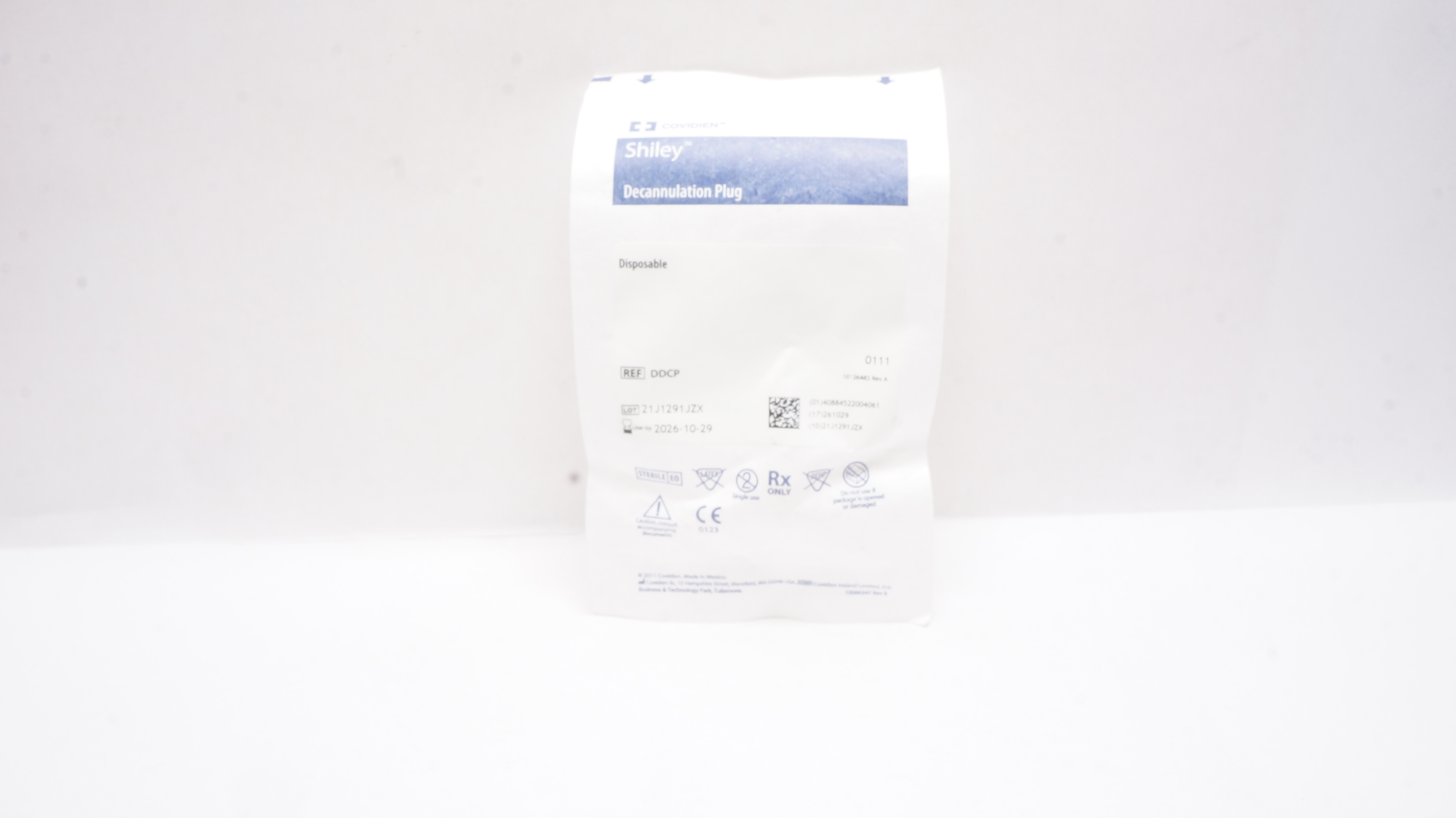 Covidien DDCP Shiley Decannulation Plug, Disposable