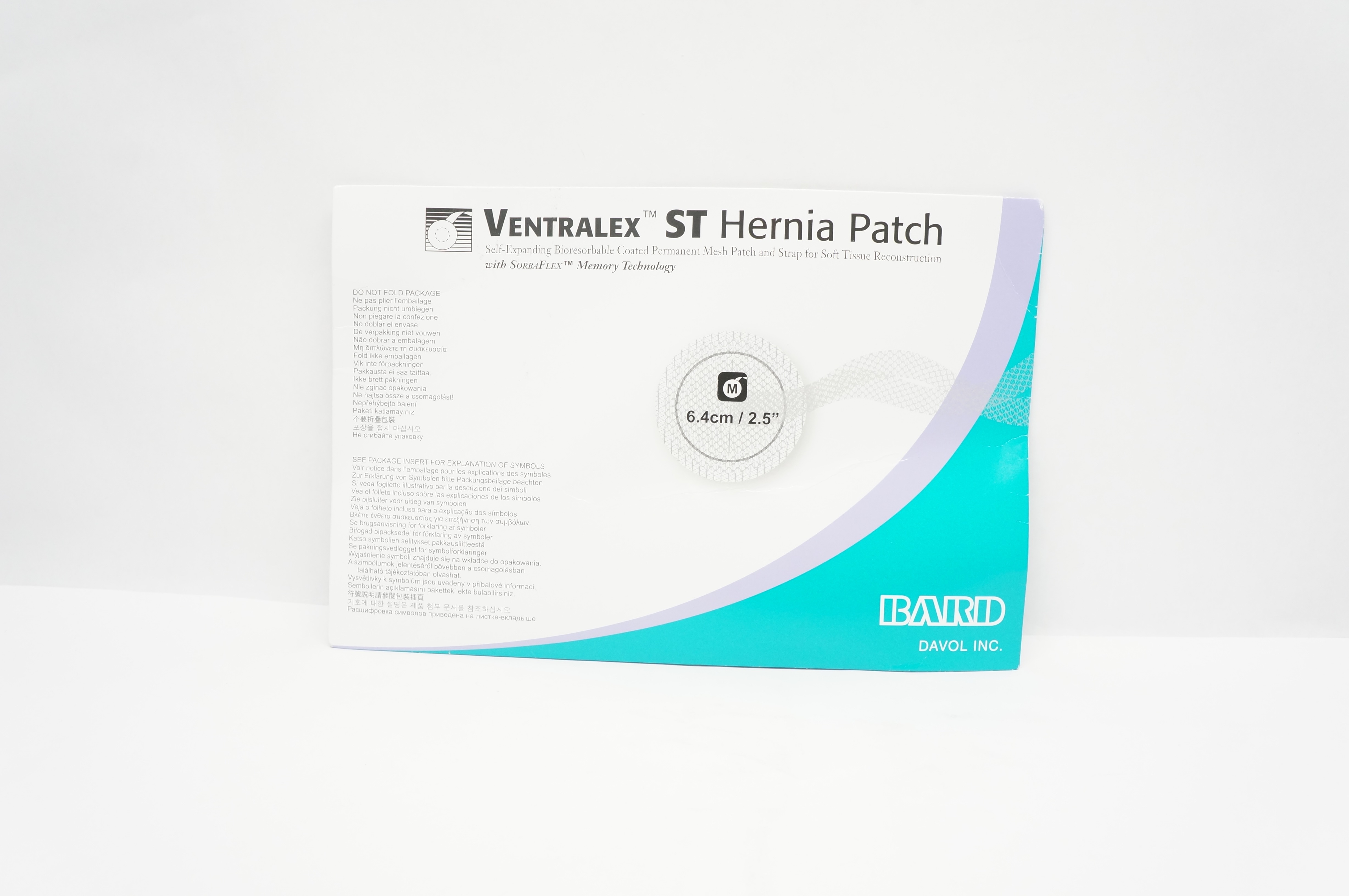 Bard 5950008 Ventralex ST Hernia Patch Medium Circle with Strap 2.5inch (x)