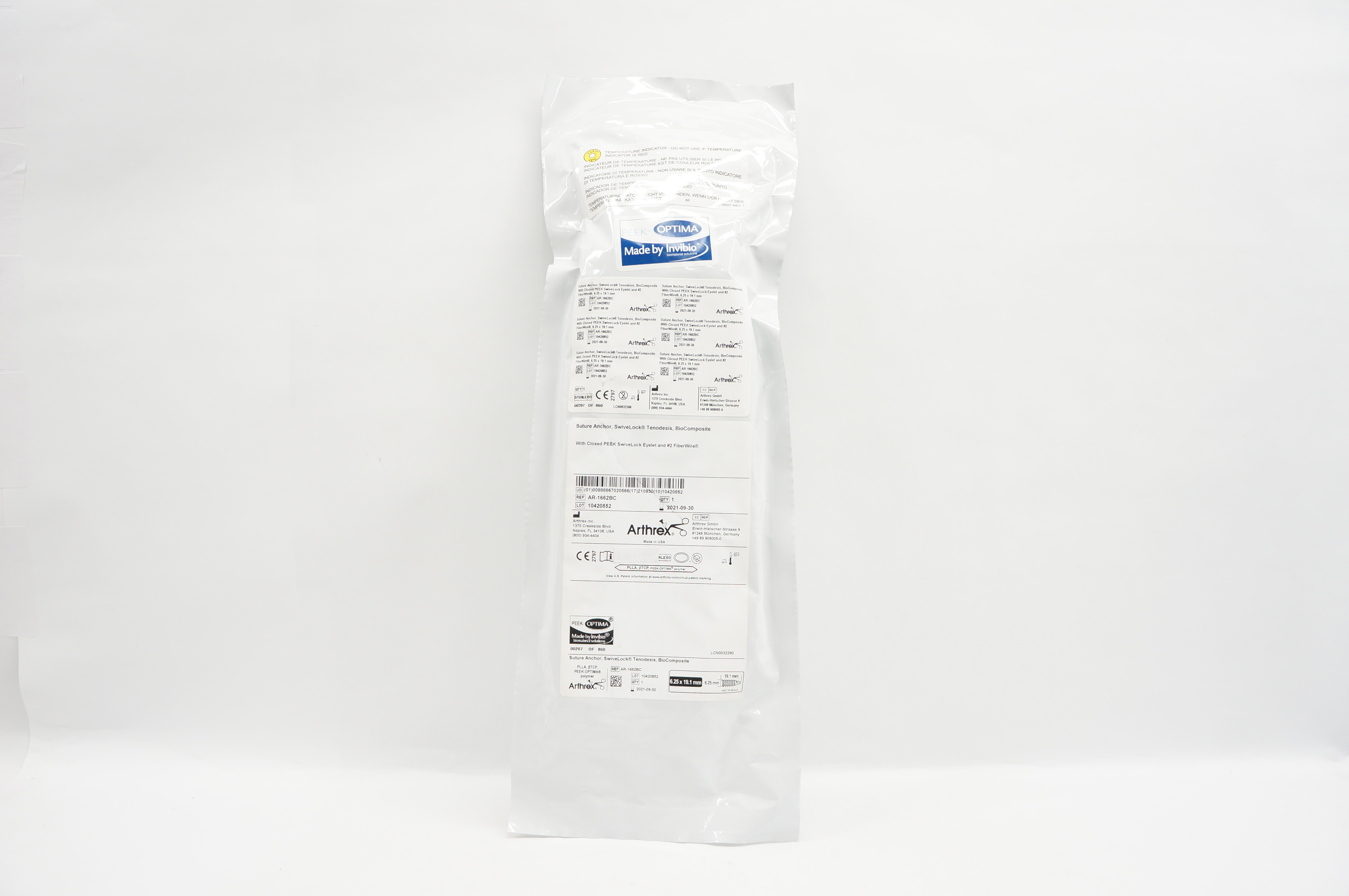 Arthrex AR-1662BC Stre Anchor SwiveLock Tenodesis BioComposite 6.25x19.1mm (x)
