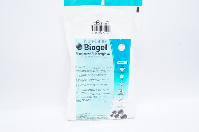 Molnlycke Health Care 41660 Biogel Pl Indicator Underglove, Size 6 (x)