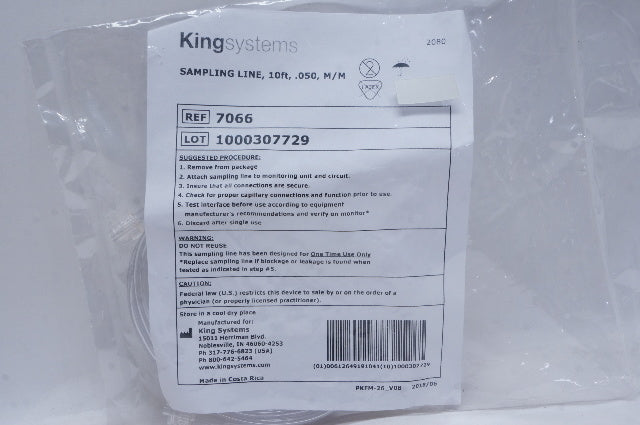 King Systems 7066 Sampling Line, 10ft.