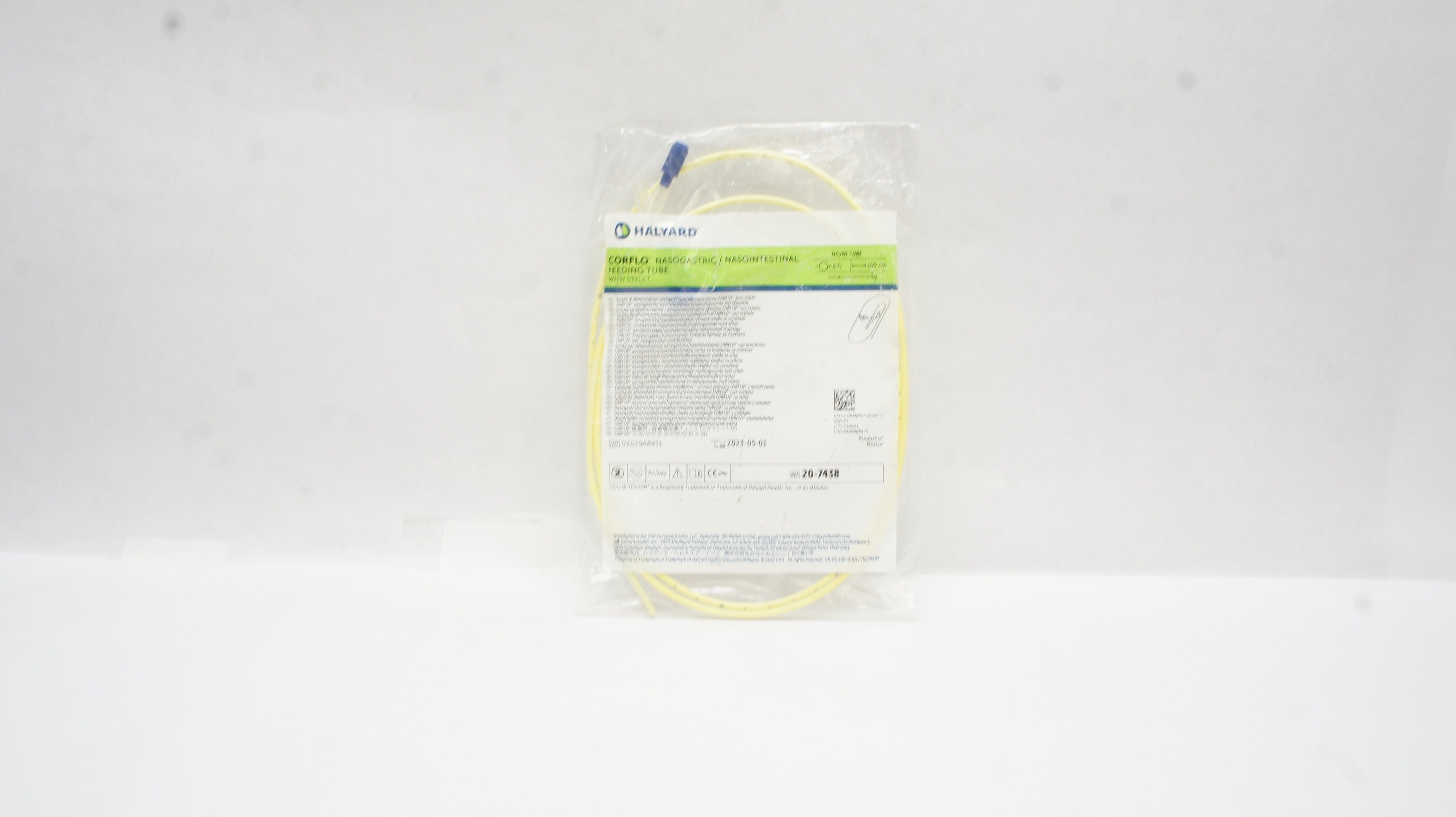 Avanos 20-7438 CORFLO Nasogastric/Nasointestinal Feeding Tube 8Fr x 109cm