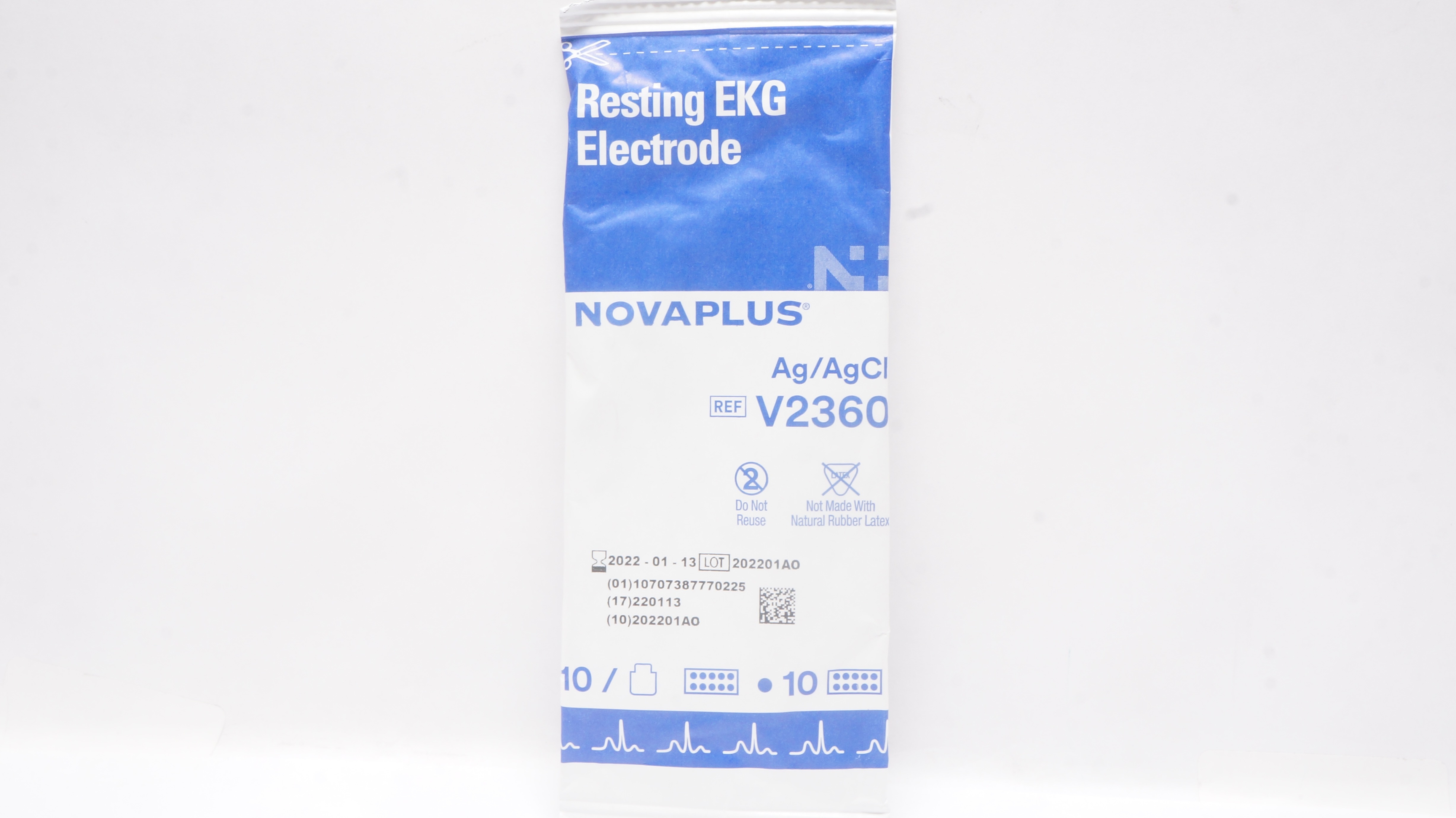 Novaplus V2360 Resting EKG Electrode (x) - Pack of 10