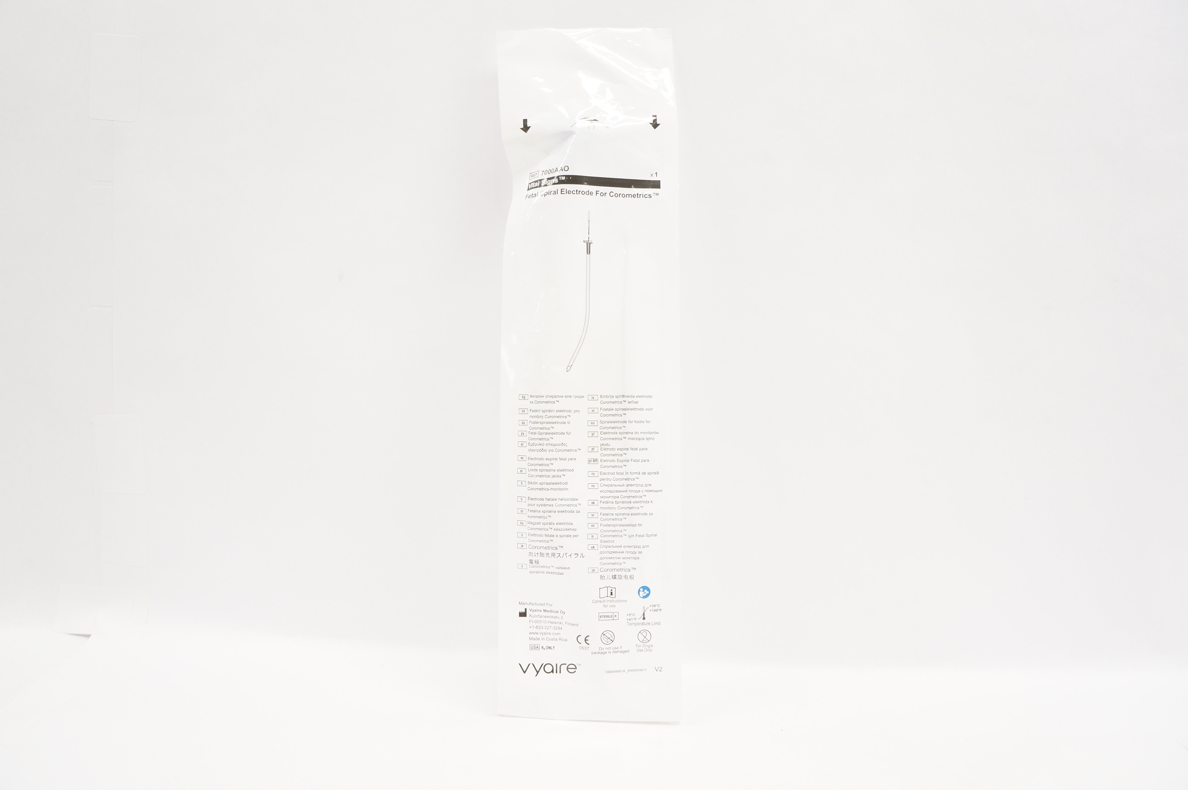 Vyaire 7000AAO Vital Signs Fetal Spiral Electrode For Corometrics (x)