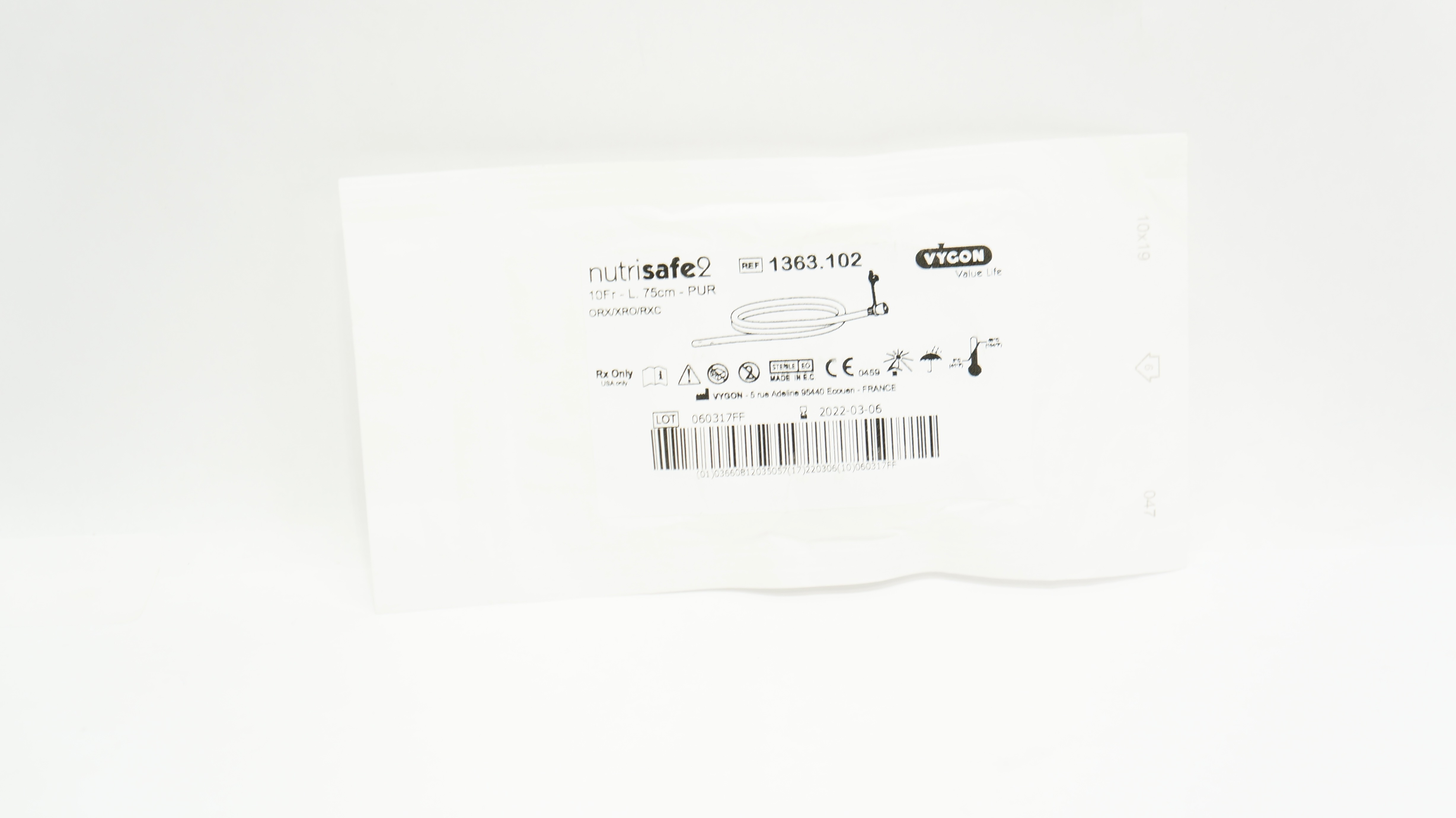 Vygon 1363.102 NutriSafe 2 10Fr L. 75cm-PUR (x)