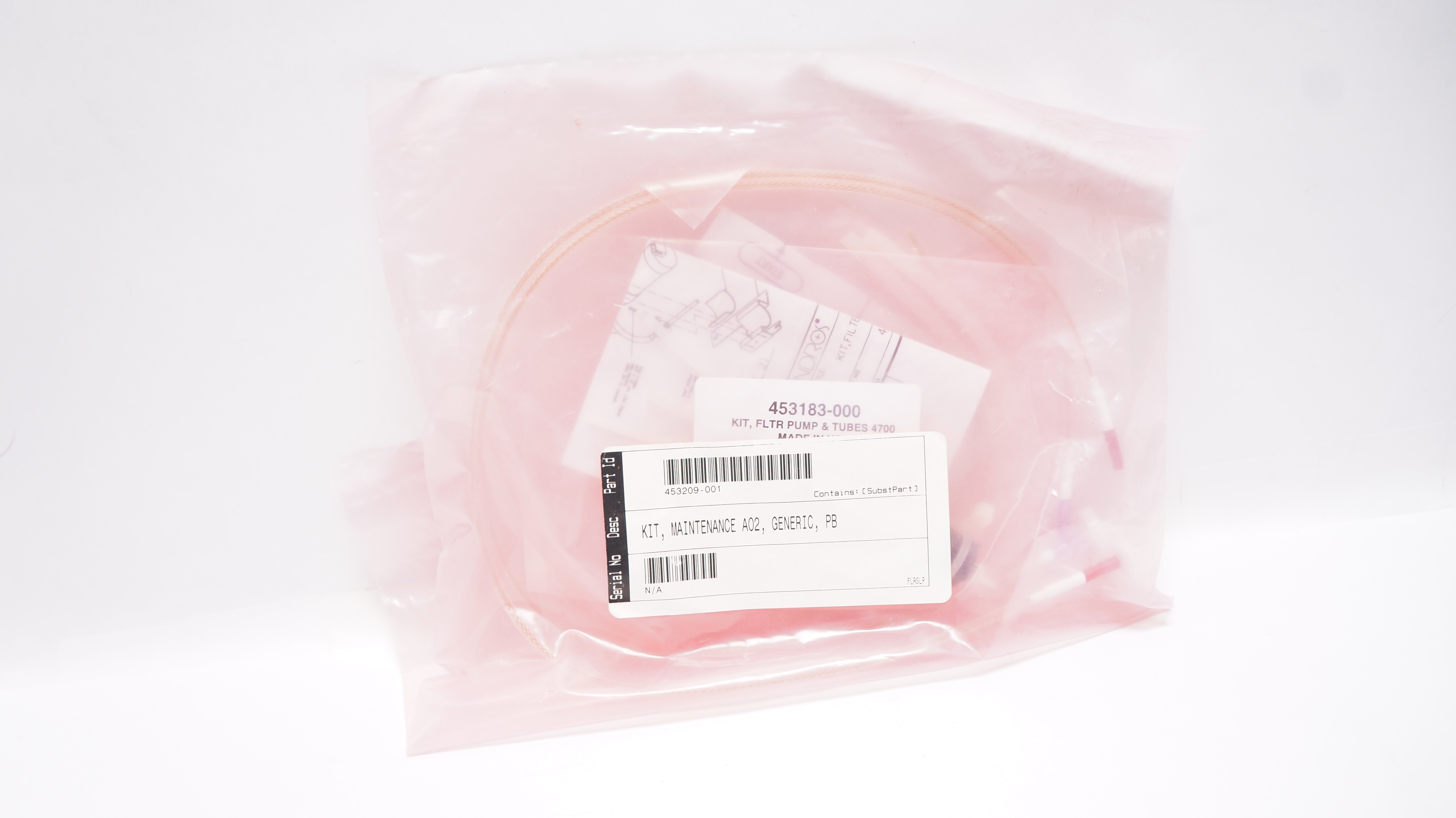 453183-000 Kit, Fltr Pump & Tubes 4700, Maintenance AO2, Generic, PB