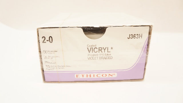 Ethicon J363H 2-0 VICRYL, CTX,  48mm 1/2c Taper,  27inch (x) - Box of 36