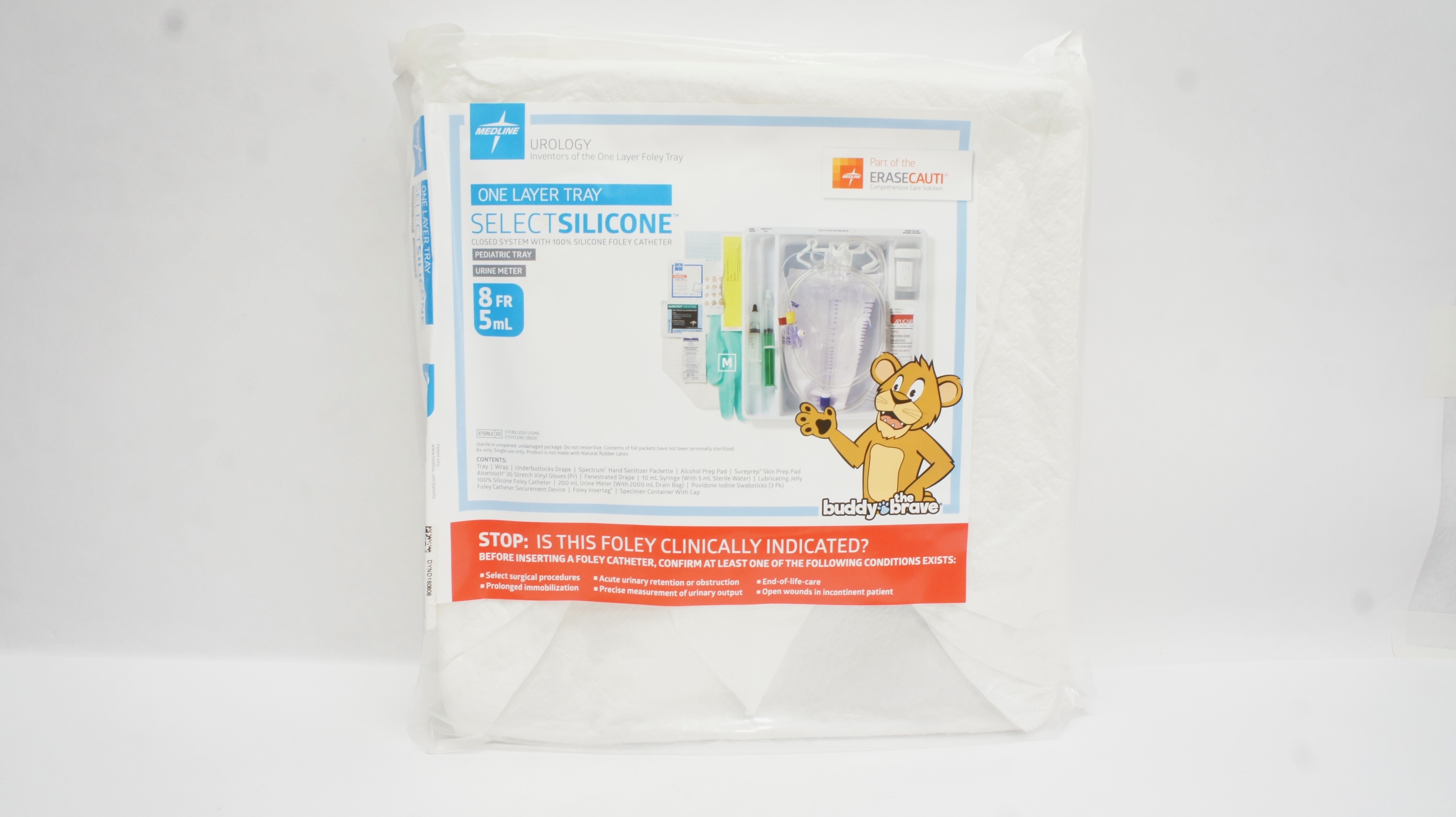 Medline DYND160808 Pediatric One Layer Tray Urine Meter 8Fr x 5mL (x)