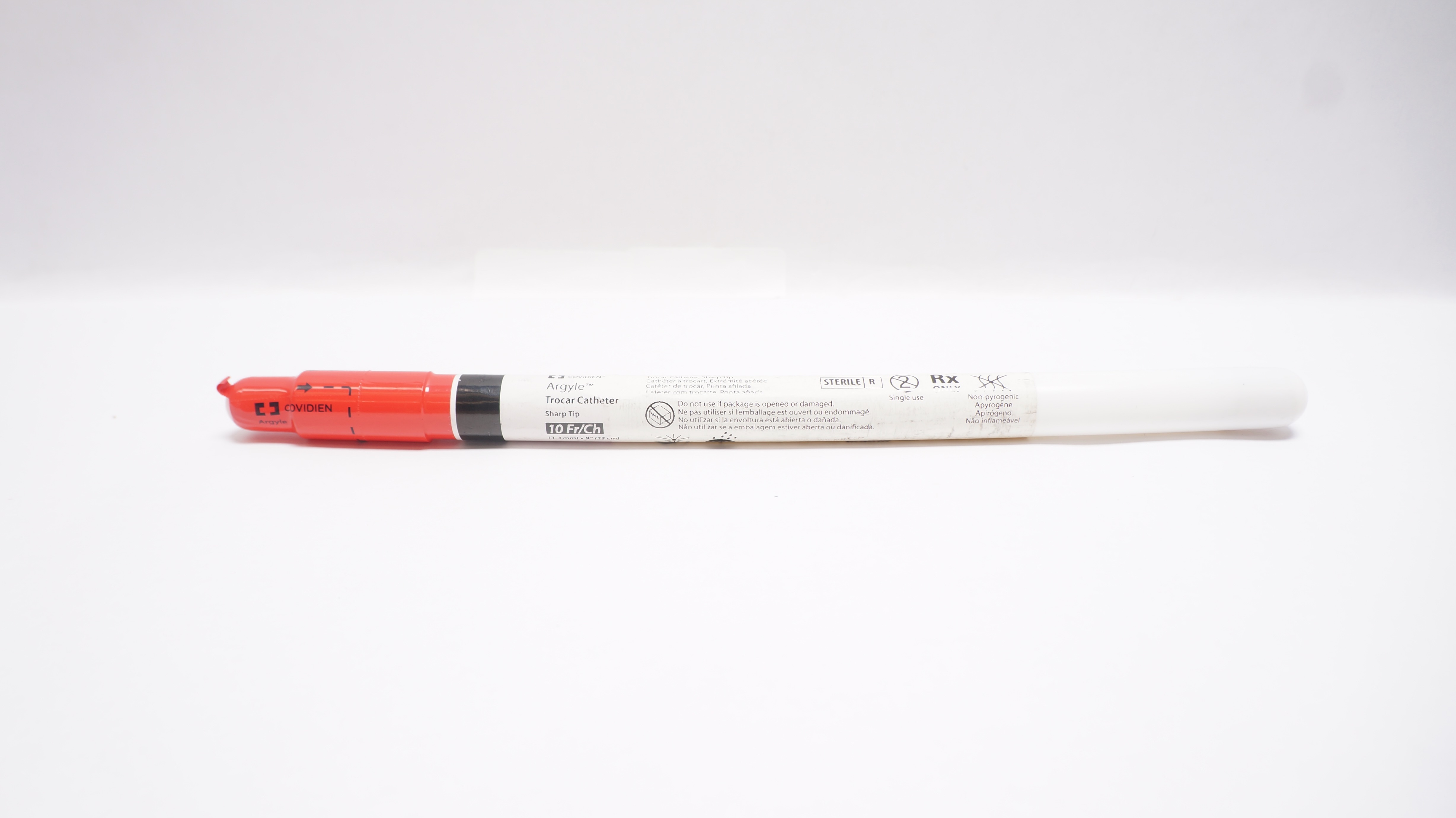 Covidien 8888561019 Argyle Trocar Cath. Sharp Tip 10Fr/Ch x 9inch (x)