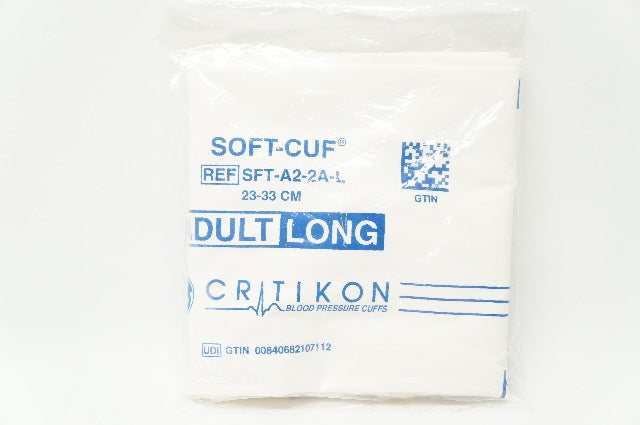 GE Medical SFT-A2-2A-L Soft-Cuf Critikon Blood Pressure Cuffs 23-33cm Adult Long