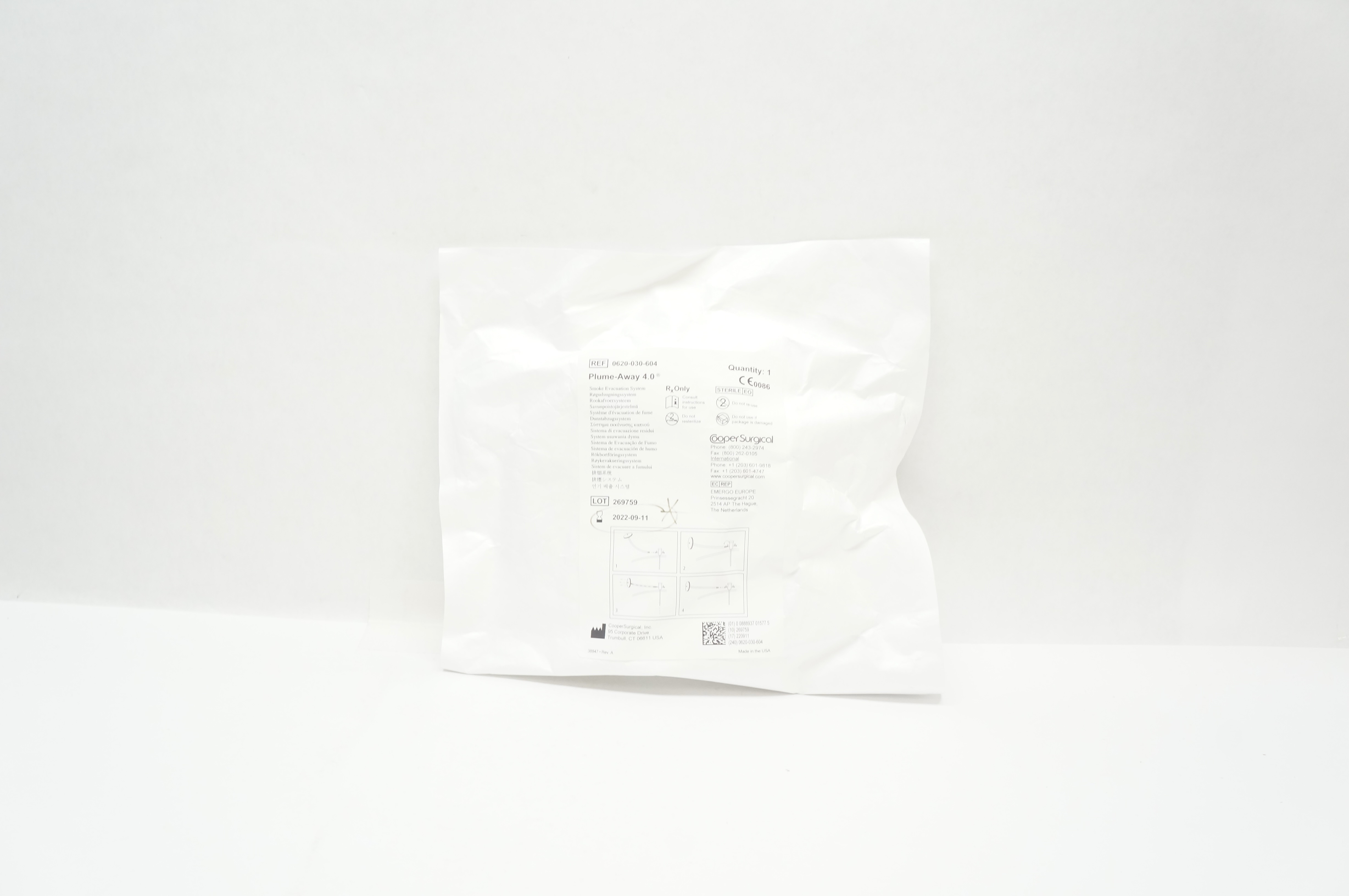 Cooper Surgical 0620-030-604 Plume-Away 4.0 Smoke Evacuation System (x)