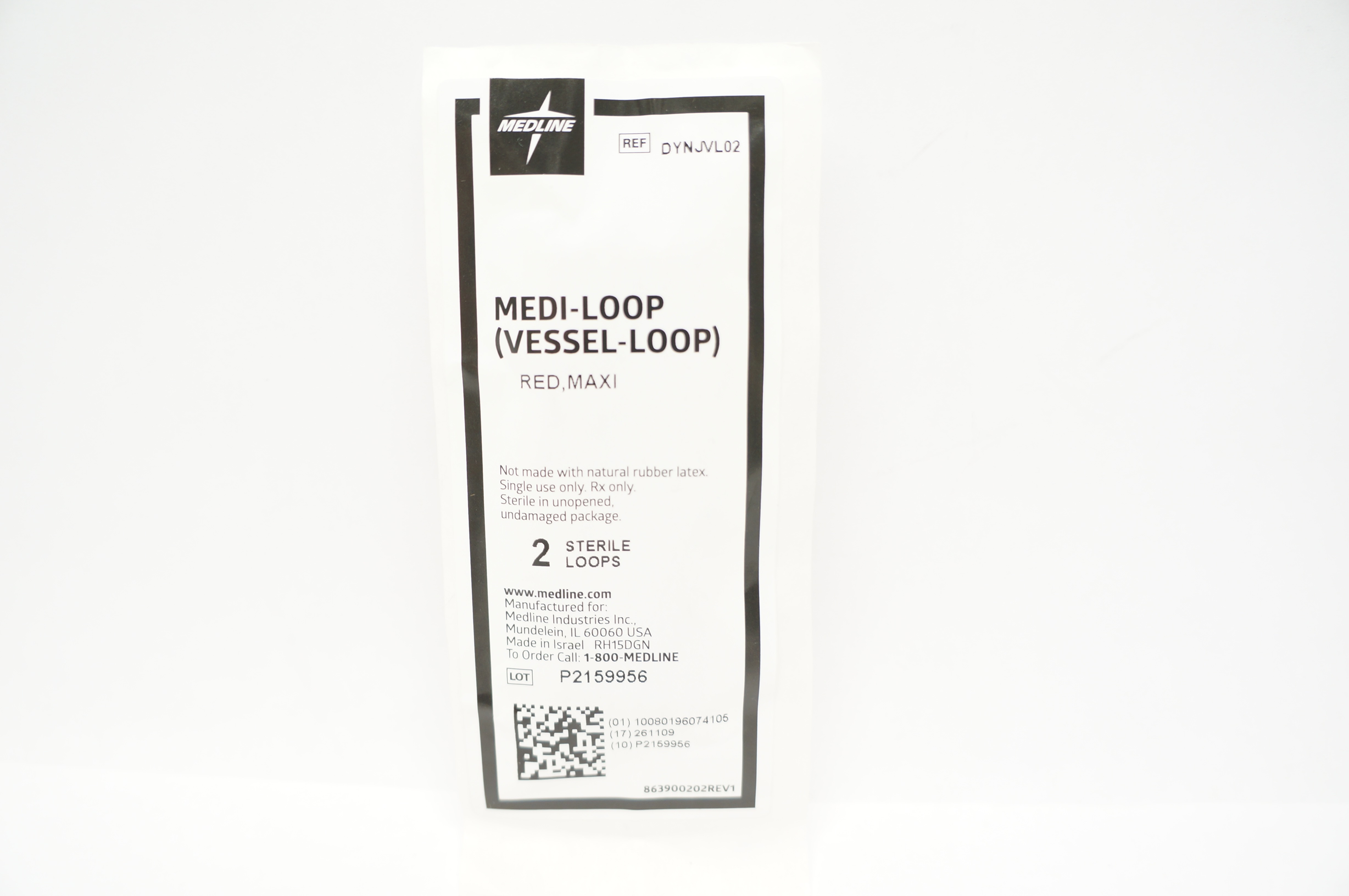 Medline DYNJVL02 Medi-Loop, Vessel-Loop Red, Maxi - Pack of 2