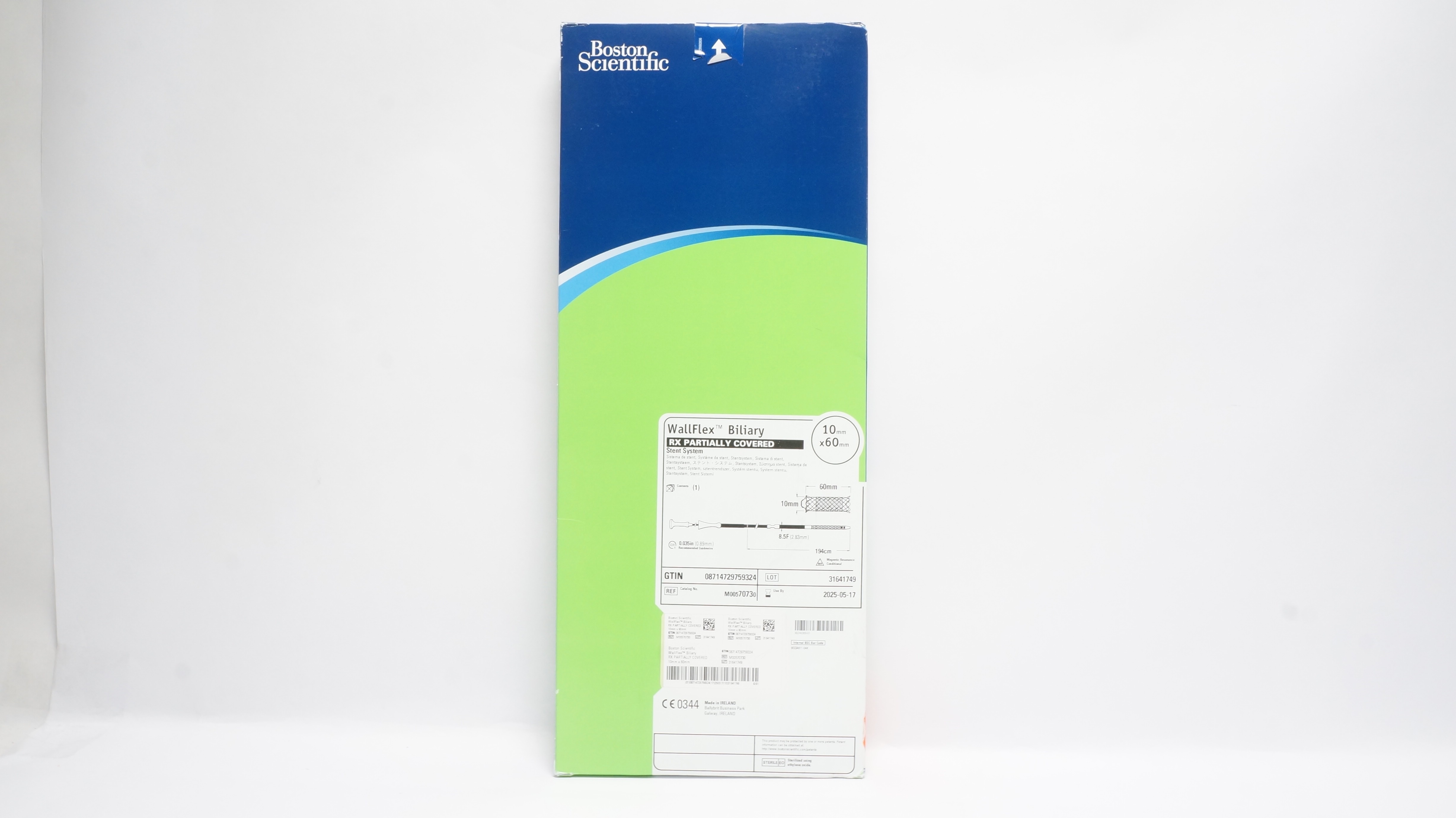 Boston Scientific M00570730 WallFlex Biliary Stent System 10mm x 60mm (x)